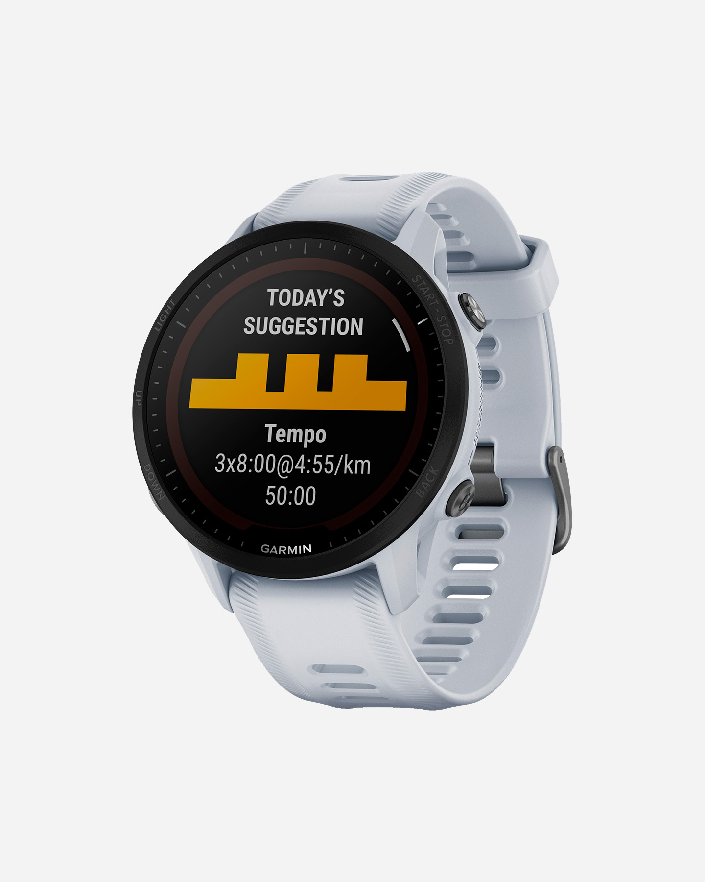 Orologio multifunzione GARMIN FORERUNNER 955 SOLAR - Bianco - 2 | Cisalfa Sport