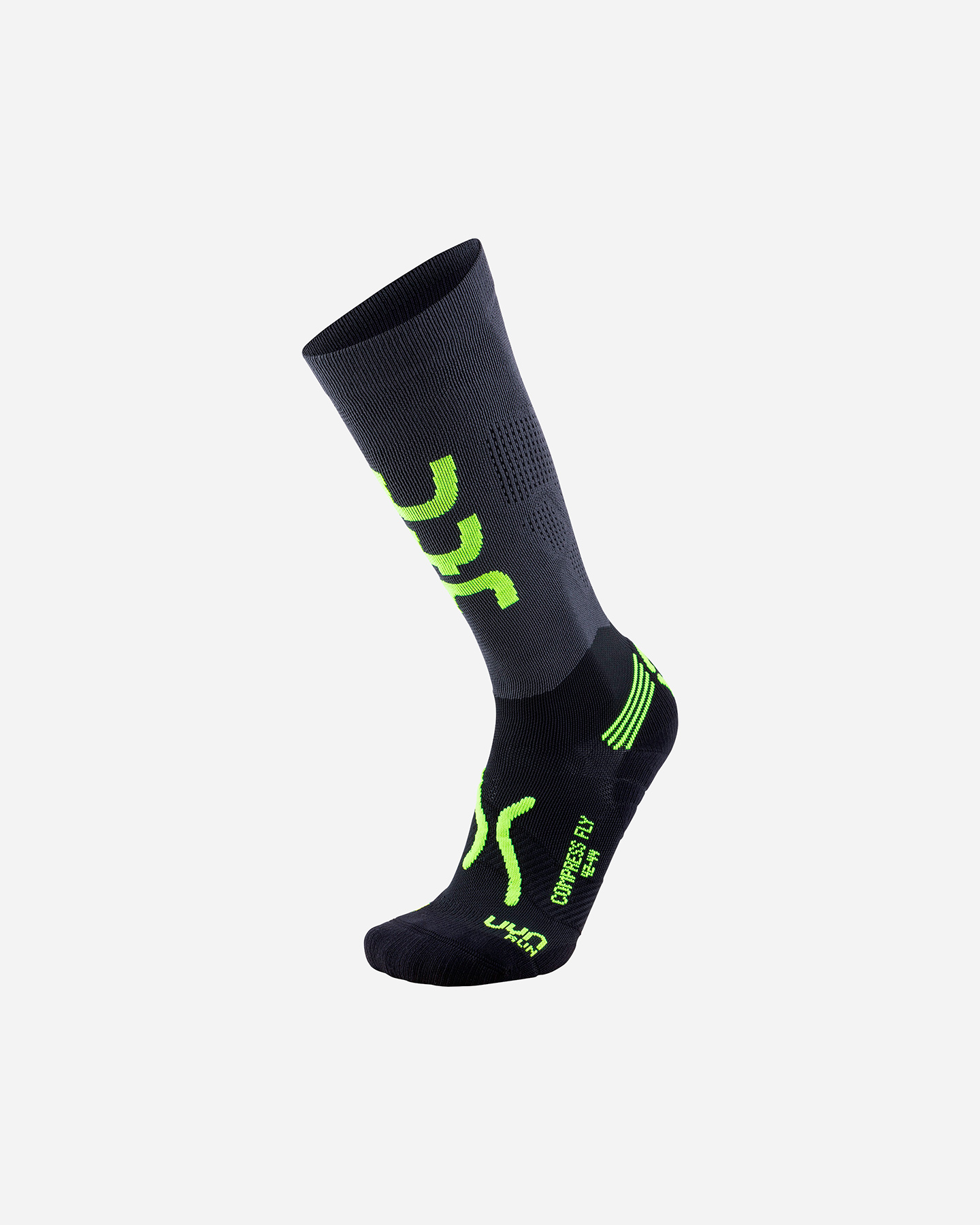 Calze running UYN RUN COMPRESSION FLY - Antracite - 0 | Cisalfa Sport