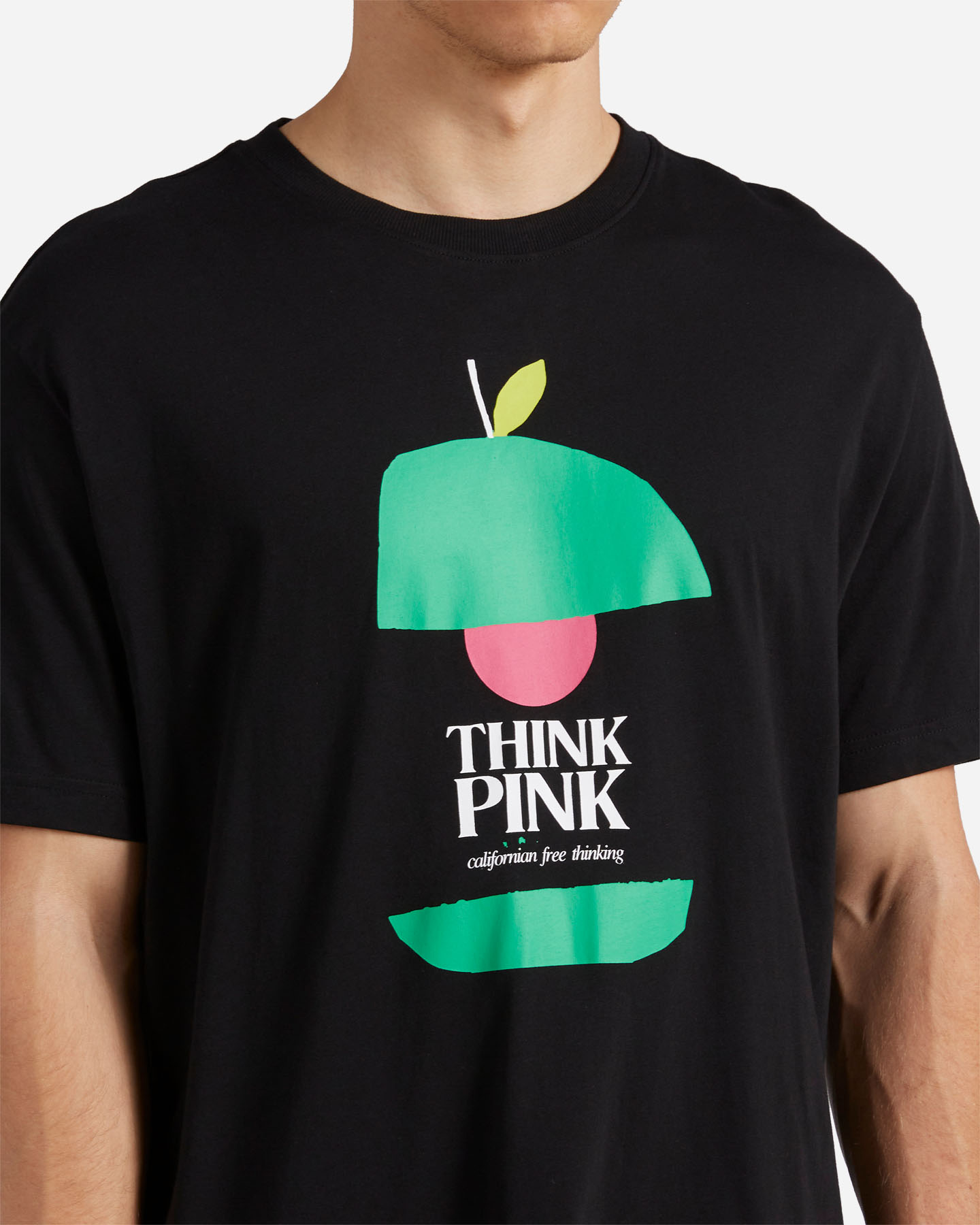 T-shirt THINK PINK APPLE M - Nero - 4 | Cisalfa Sport