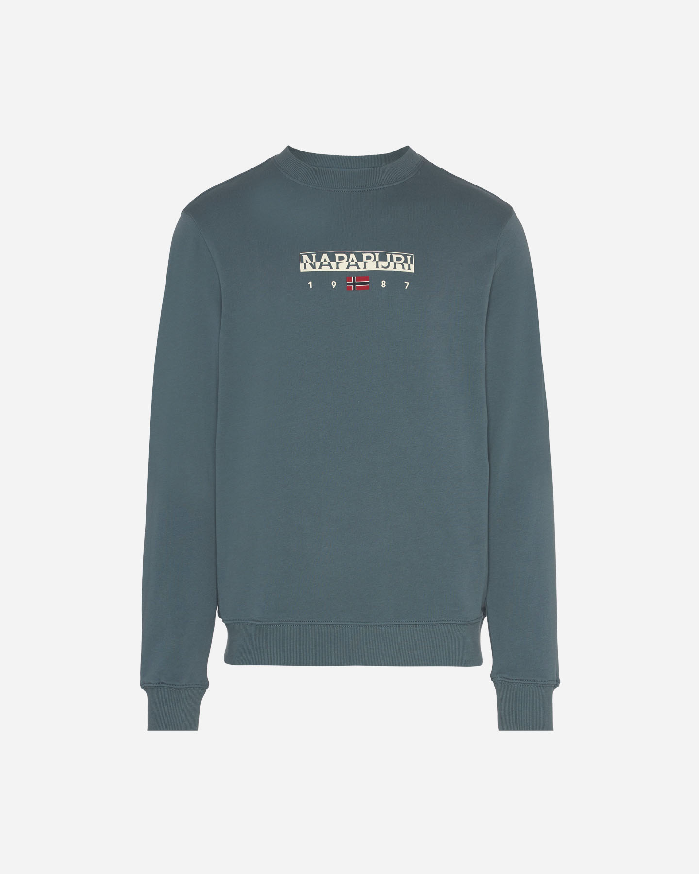 Felpa NAPAPIJRI LOGO FLAG M - Grigio - 0 | Cisalfa Sport