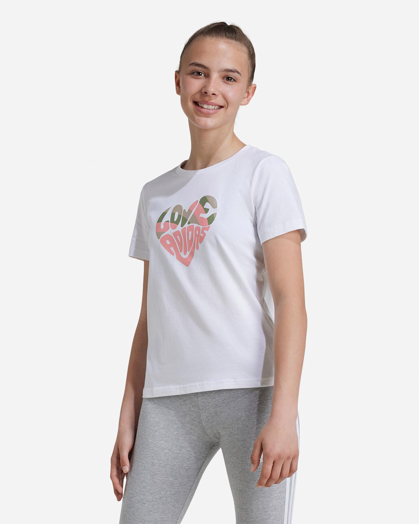 T-shirt ADIDAS STREET JAM HEART JR - Bianco - 1 | Cisalfa Sport