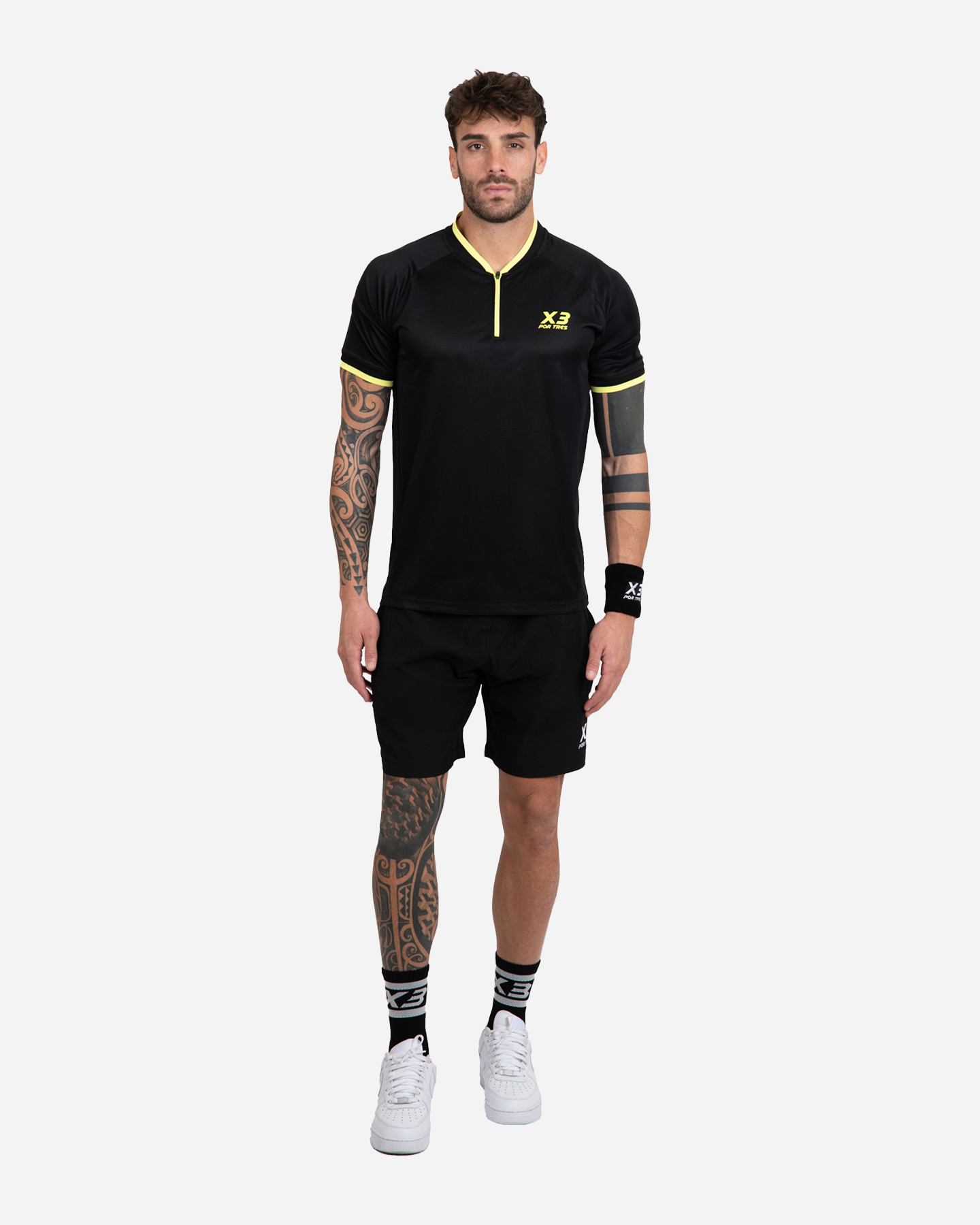 Polo tennis X3 POR TRES MANCHESTER M - Nero - 2 | Cisalfa Sport