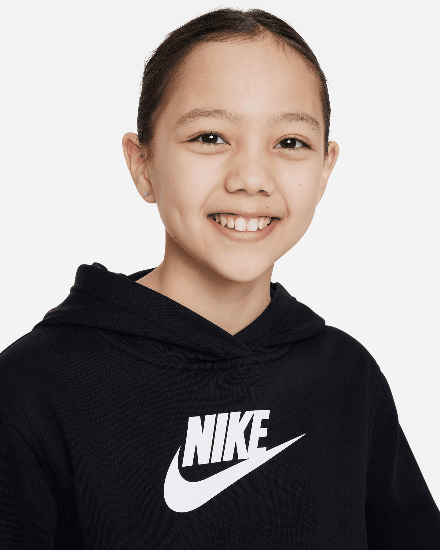 Felpa NIKE CROP BIG LOGO JR - Nero - 2 | Cisalfa Sport