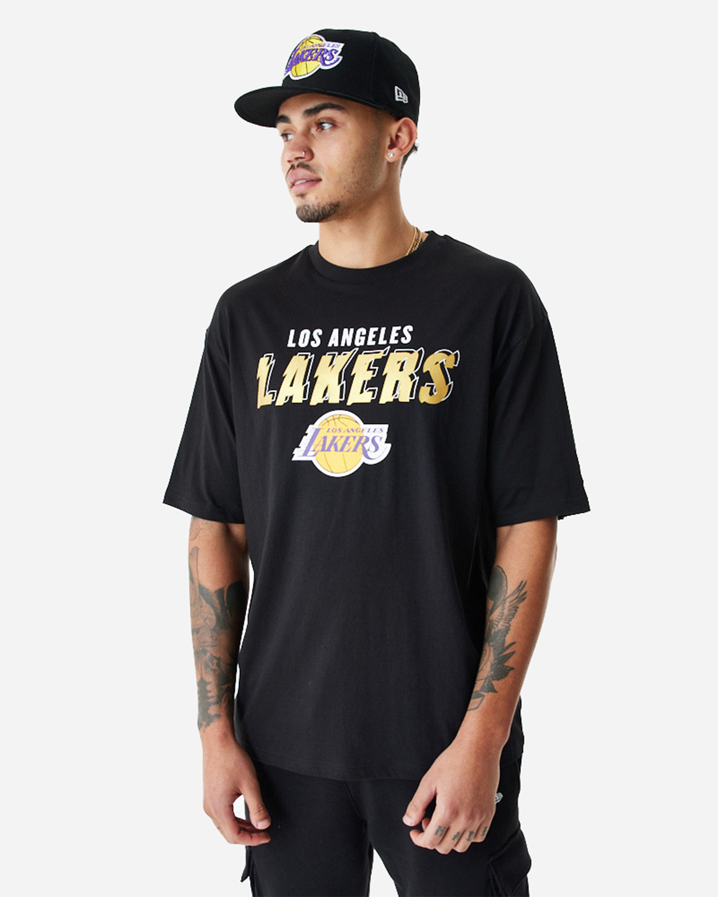 Abbigliamento basket NEW ERA TEAM SCRIPT GOLD LOS ANGELES LAKERS M - 0 | Cisalfa Sport