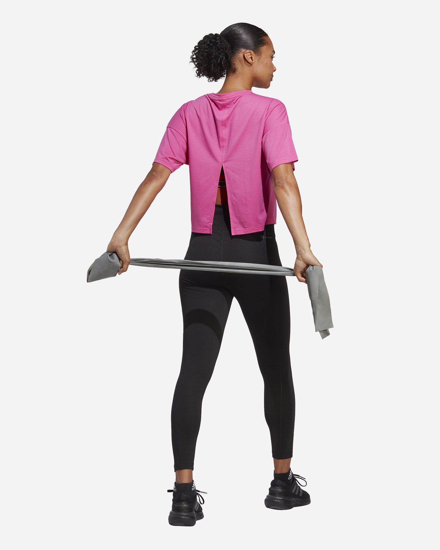 T-shirt training ADIDAS LOGO 3BAR W - Fucsia - 5 | Cisalfa Sport