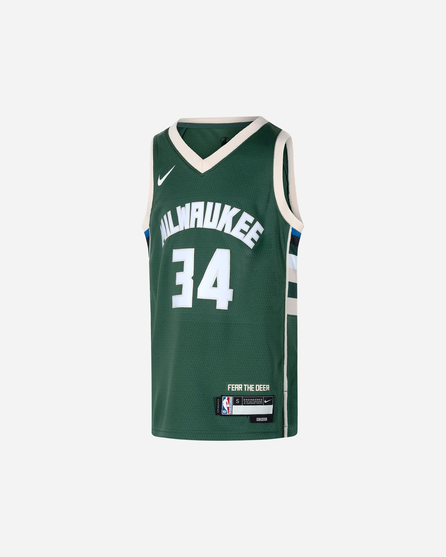 Canotta basket NIKE ICON SWINGMAN MILWAUKEE BUCKS GIANNIS ANTETOKOUNMPO JR - Verde - 0 | Cisalfa Sport