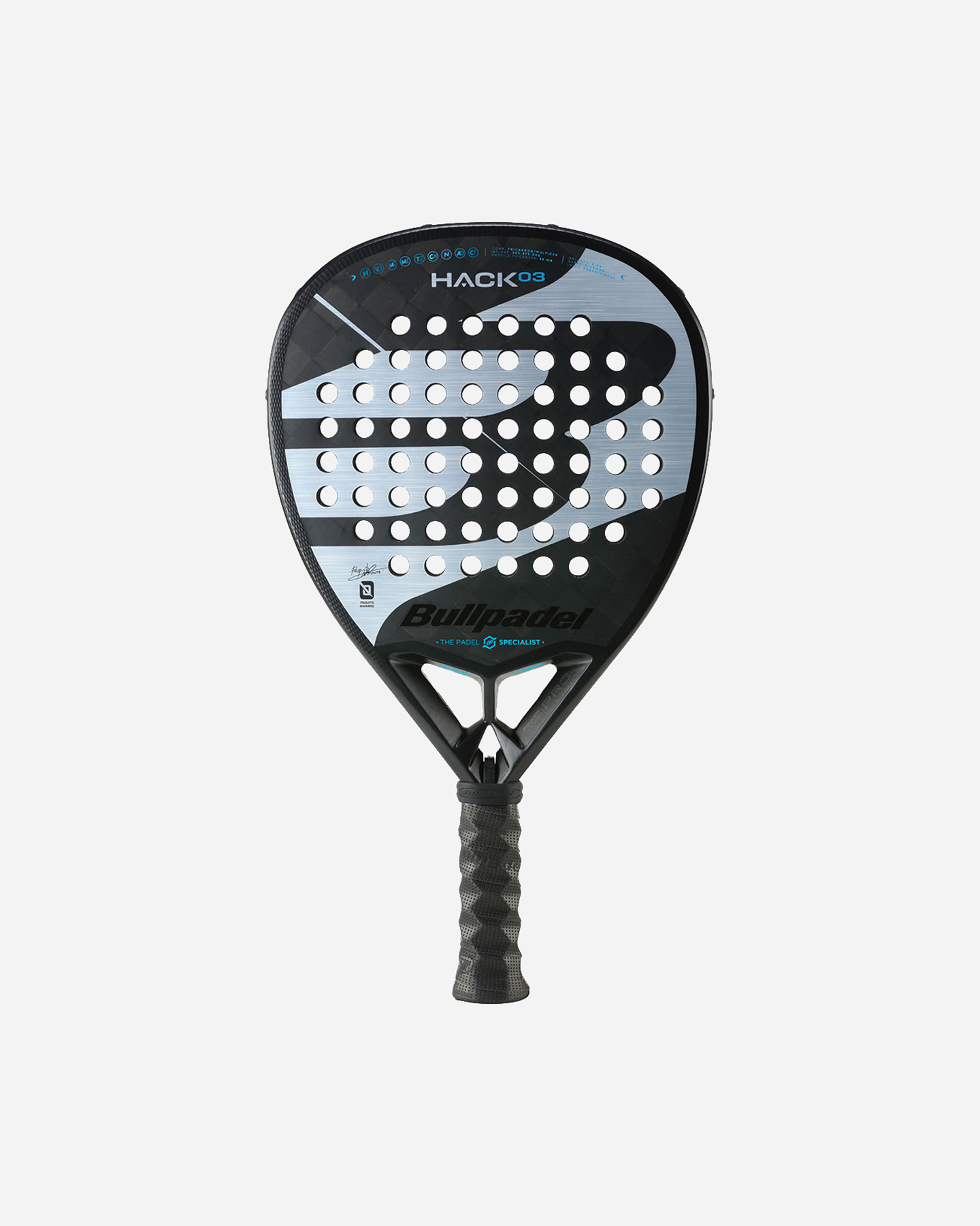 Racchetta padel performance BULLPADEL HACK 03 PADEL - Nero - 0 | Cisalfa Sport