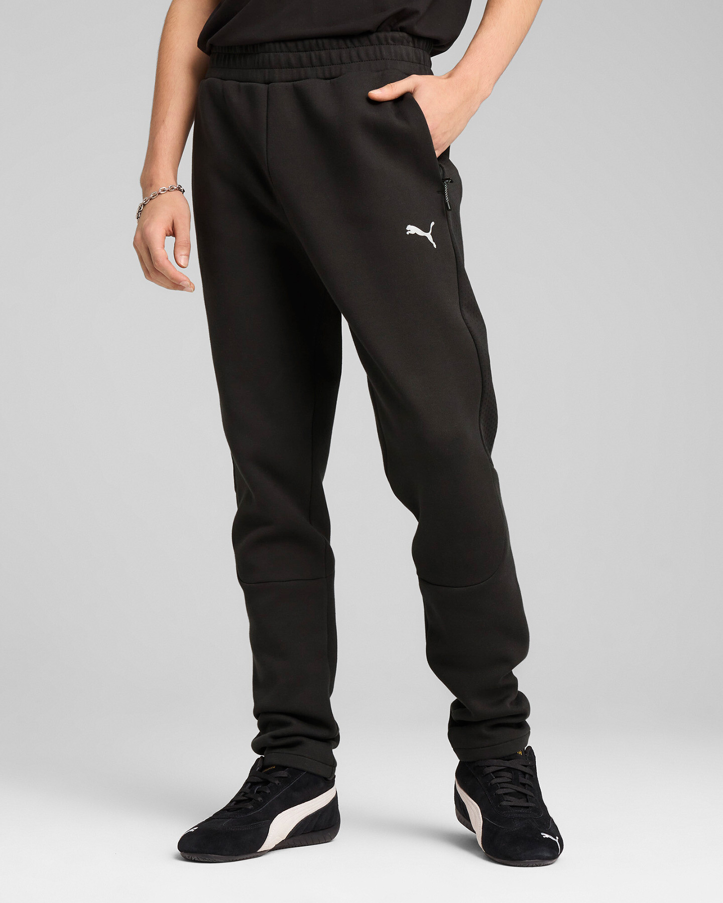 Pantalone PUMA EVOSTRIPE KNIT M - Nero - 2 | Cisalfa Sport