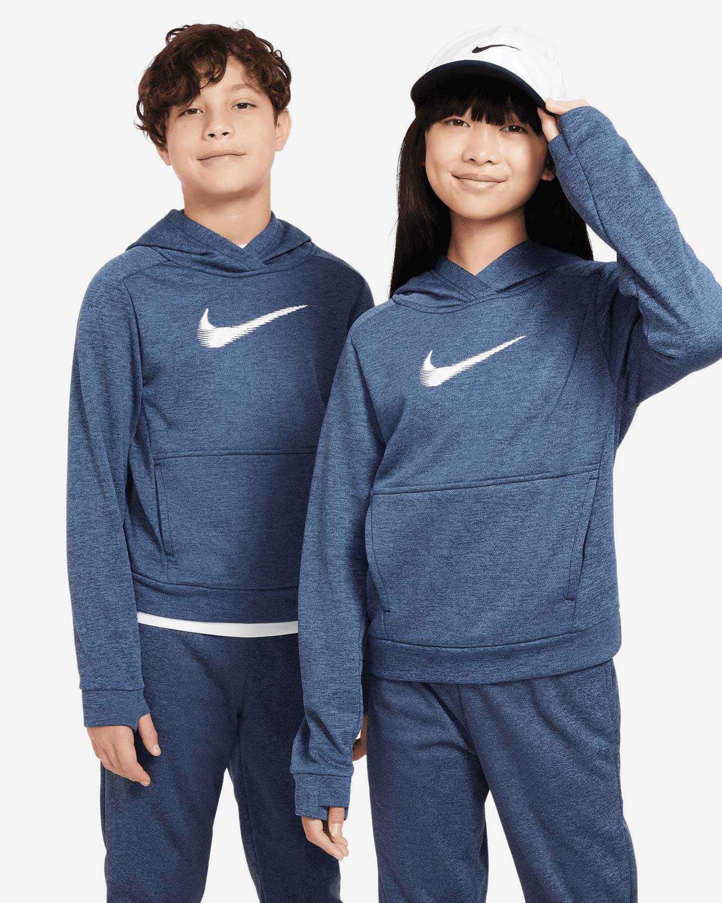 Felpa NIKE TECH MIDNIGHT JR - Azzurro - 2 | Cisalfa Sport