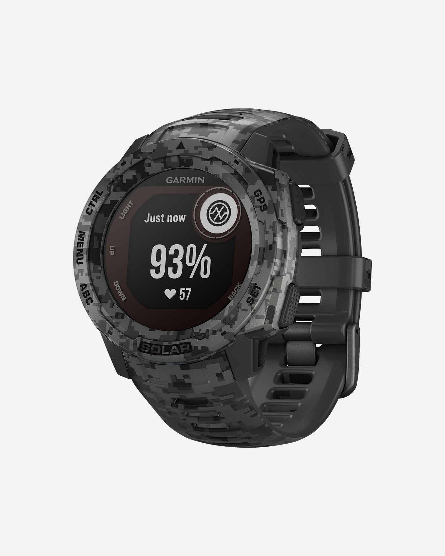 Orologio multifunzione GARMIN INSTINCT SOLAR CAMO EDITION - Grigio - 2 | Cisalfa Sport