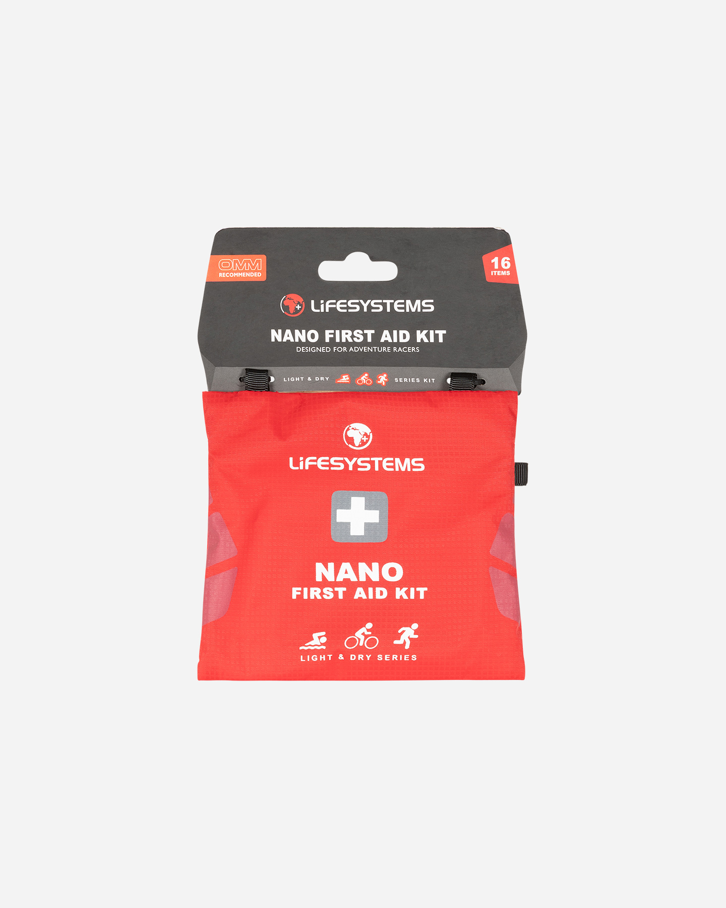 Accessorio outdoor LIFESYSTEM KIT PRIMO SOCCORSO LIGHT & DRY NANO 200 - Rosso - 0 | Cisalfa Sport