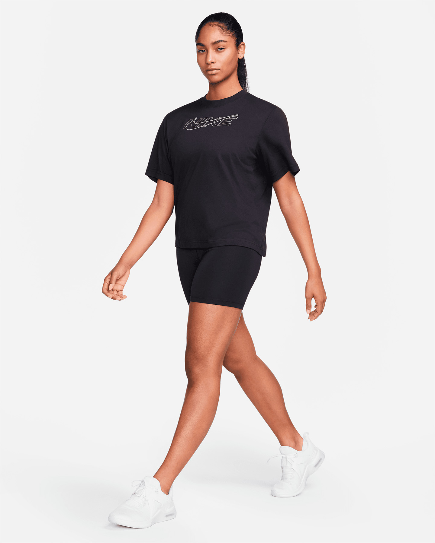 Short training NIKE ONE DRI FIT HR 7IN W - Nero - 5 | Cisalfa Sport