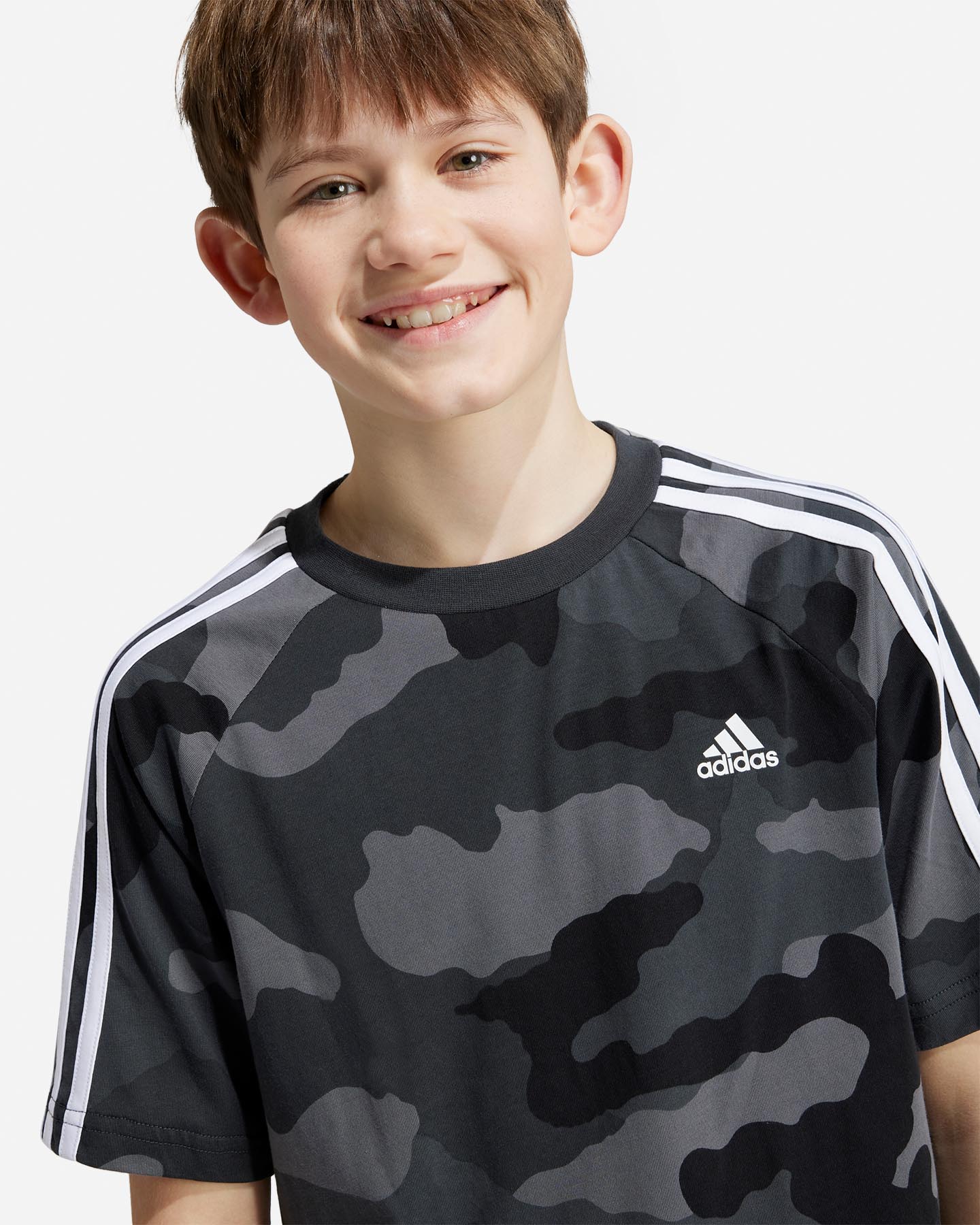 T-shirt ADIDAS CAMOUFLAGE 3STRIPES JR - Grigio - 5 | Cisalfa Sport