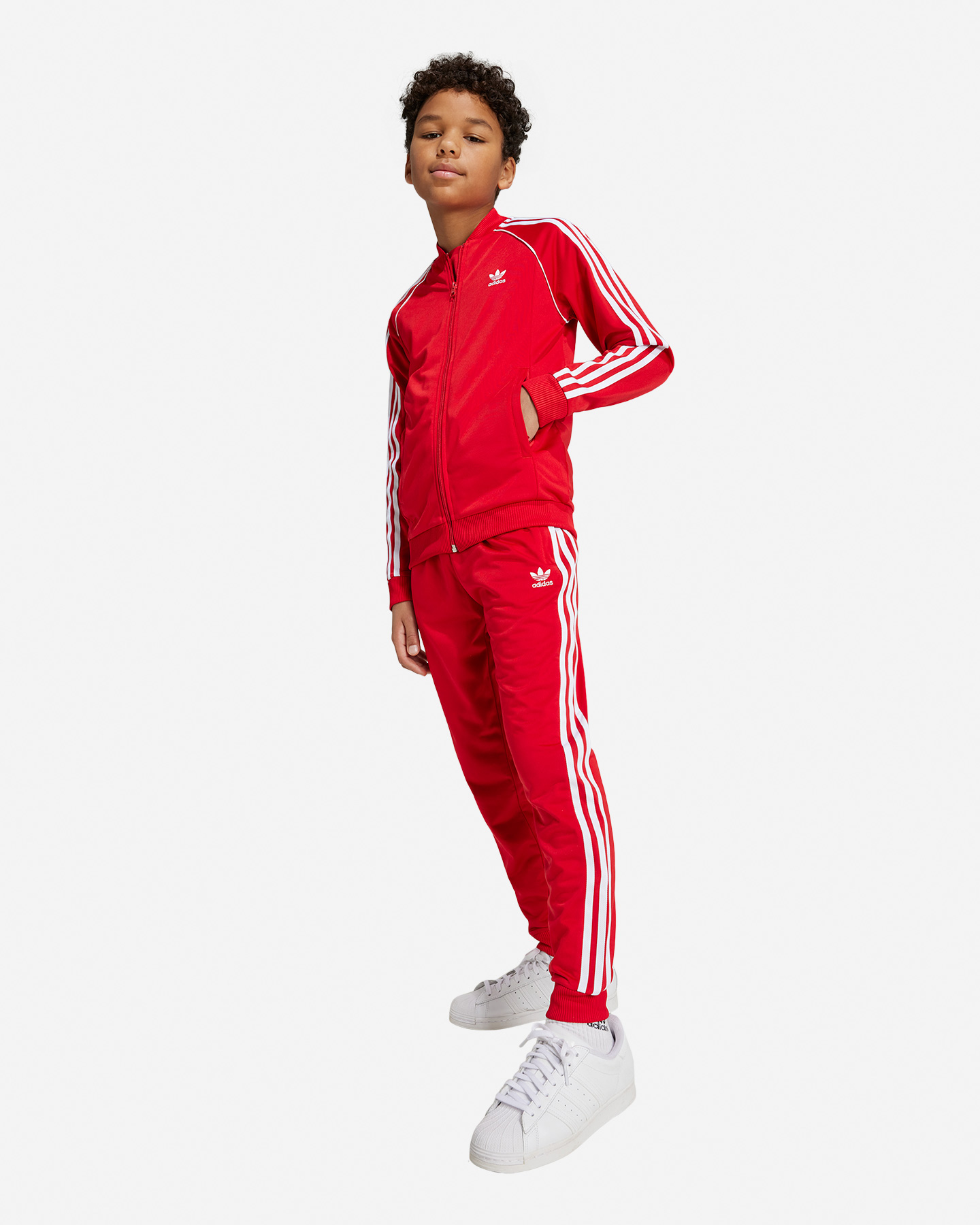 Felpa ADIDAS O BOY JR - Rosso - 1 | Cisalfa Sport