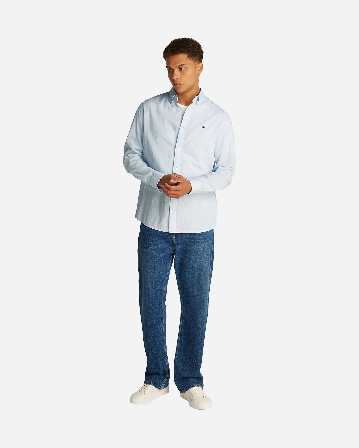 Camicia TOMMY HILFIGER LINEN M - Azzurro - 3 | Cisalfa Sport