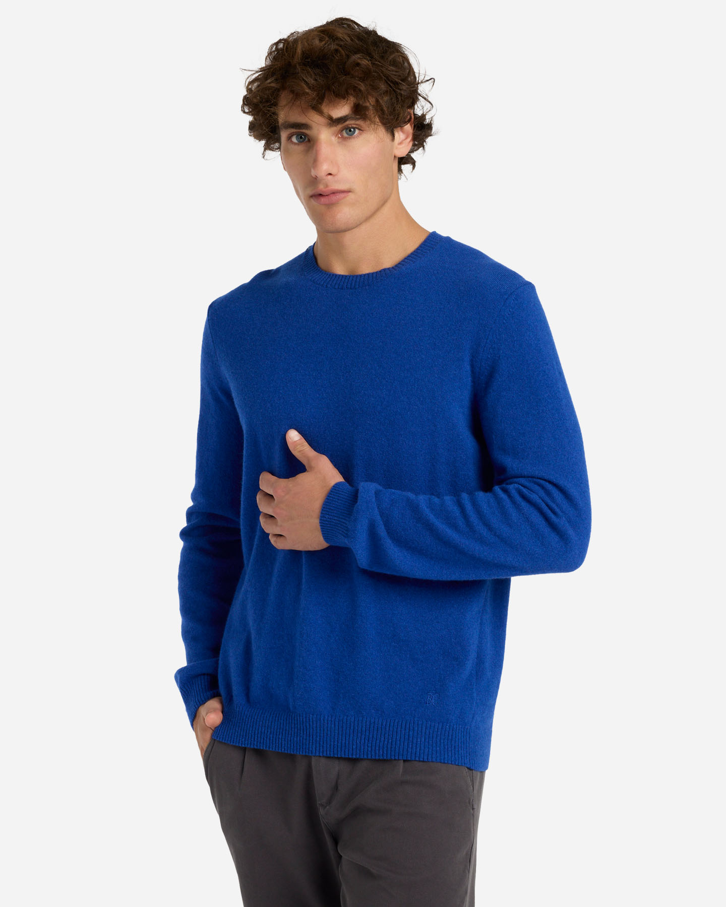 Maglione BEST COMPANY LAMBSWOOL M - Blu royal - 0 | Cisalfa Sport
