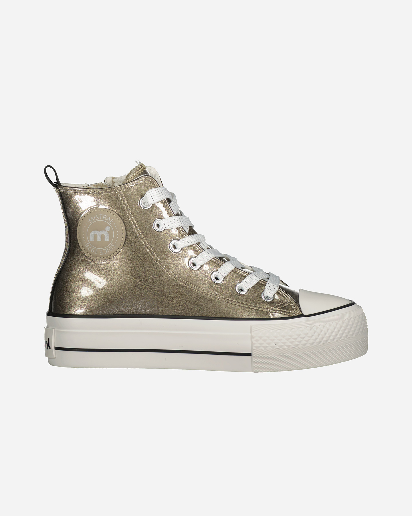 Scarpe sneakers MISTRAL STRIPES PLAT MID JR - Grigio - 0 | Cisalfa Sport
