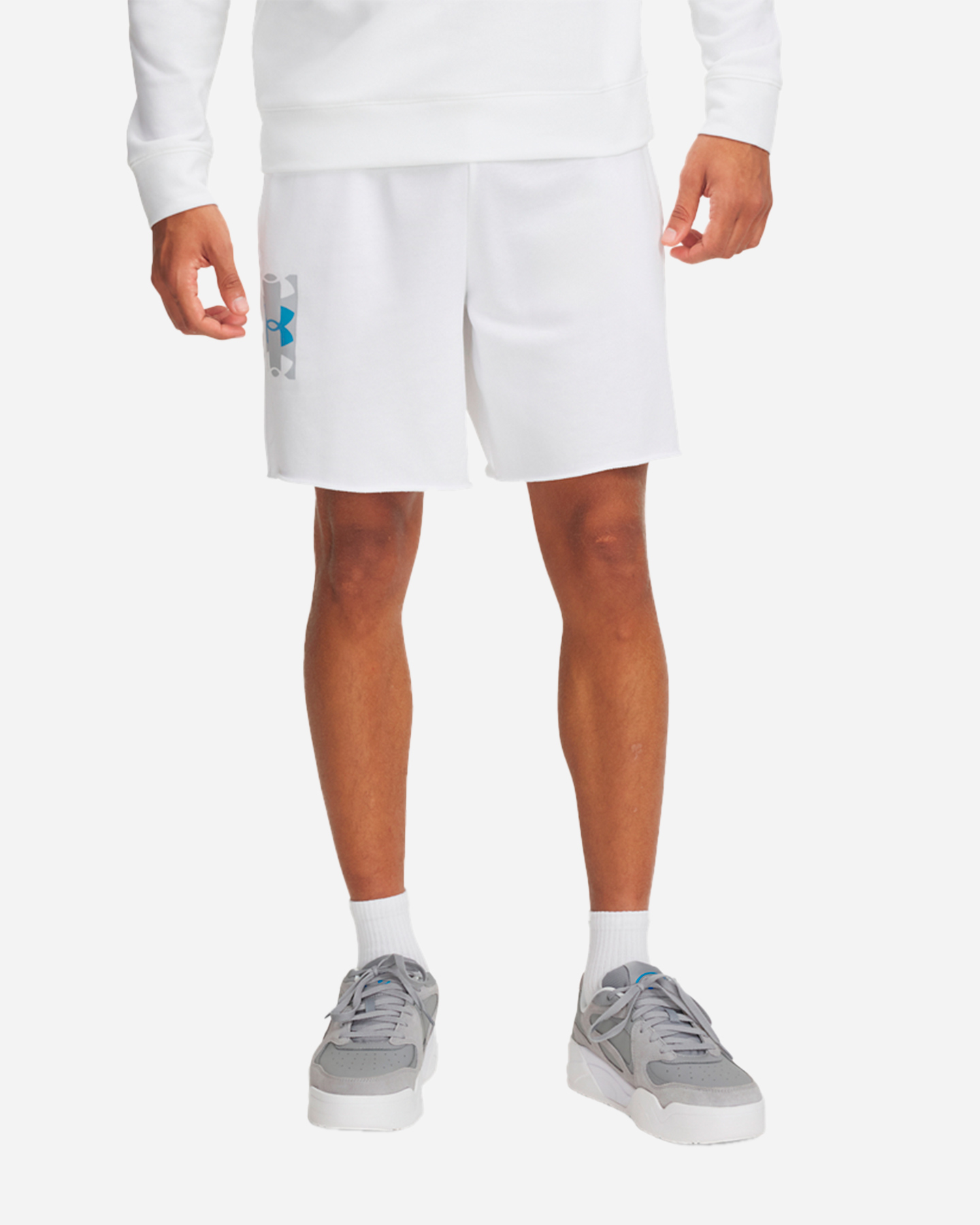Pantaloncini UNDER ARMOUR RIVAL TERRY LOGO M - Bianco - 0 | Cisalfa Sport