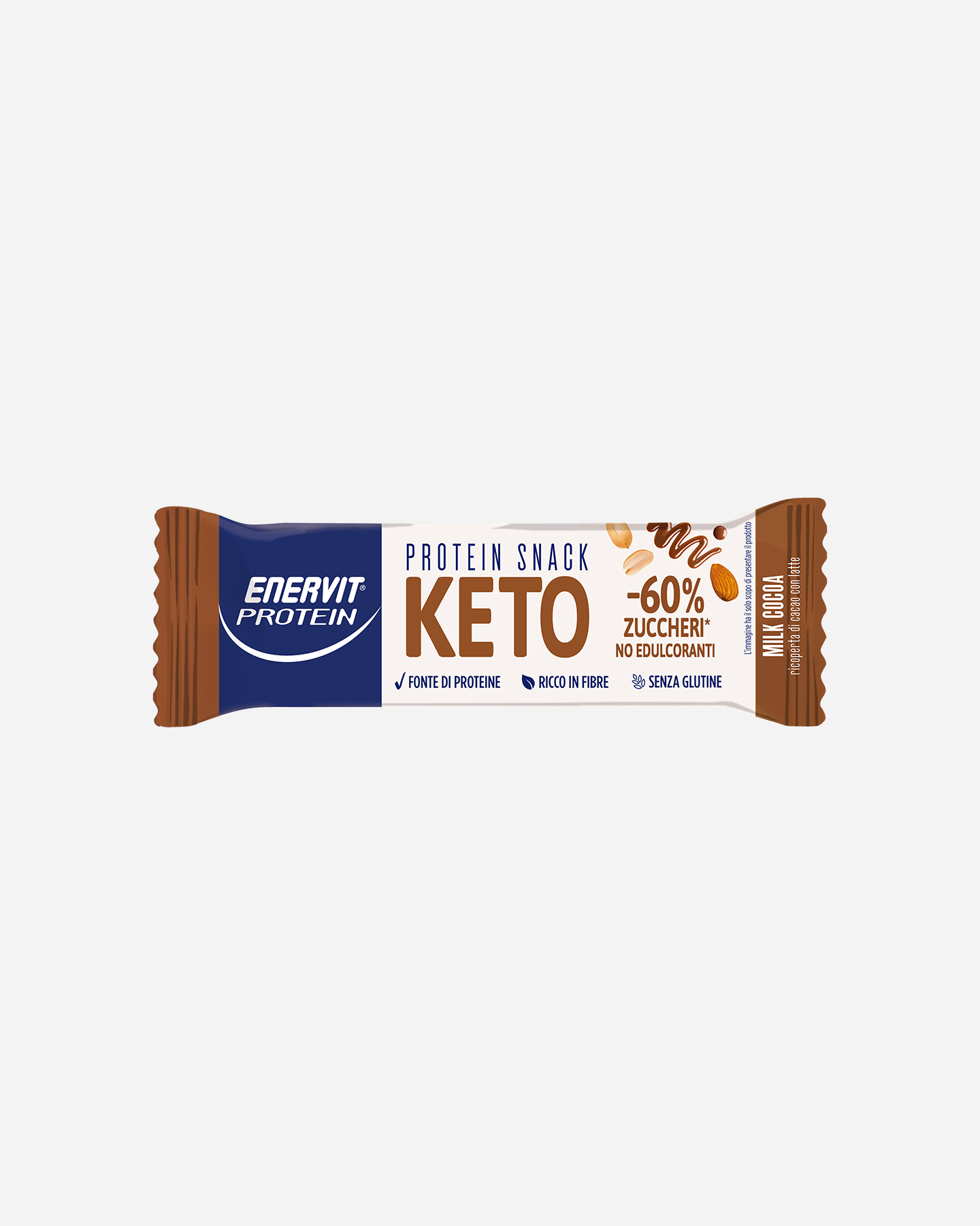 Energetico ENERVIT KETO MILK CHOCO 35 G - 0 | Cisalfa Sport