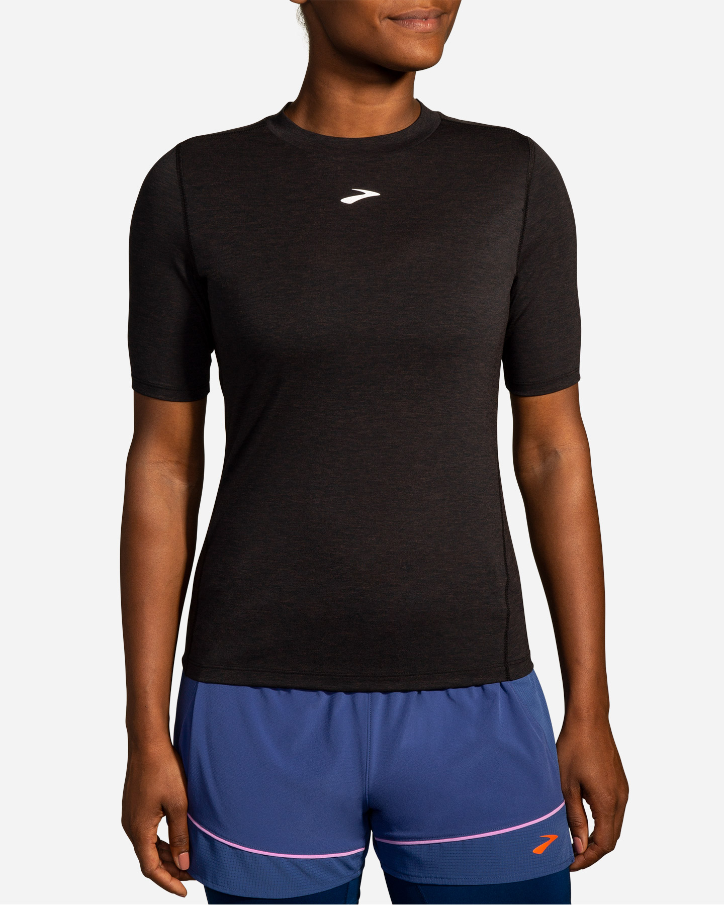 T-shirt running BROOKS HIGH POINT W - Nero - 1 | Cisalfa Sport