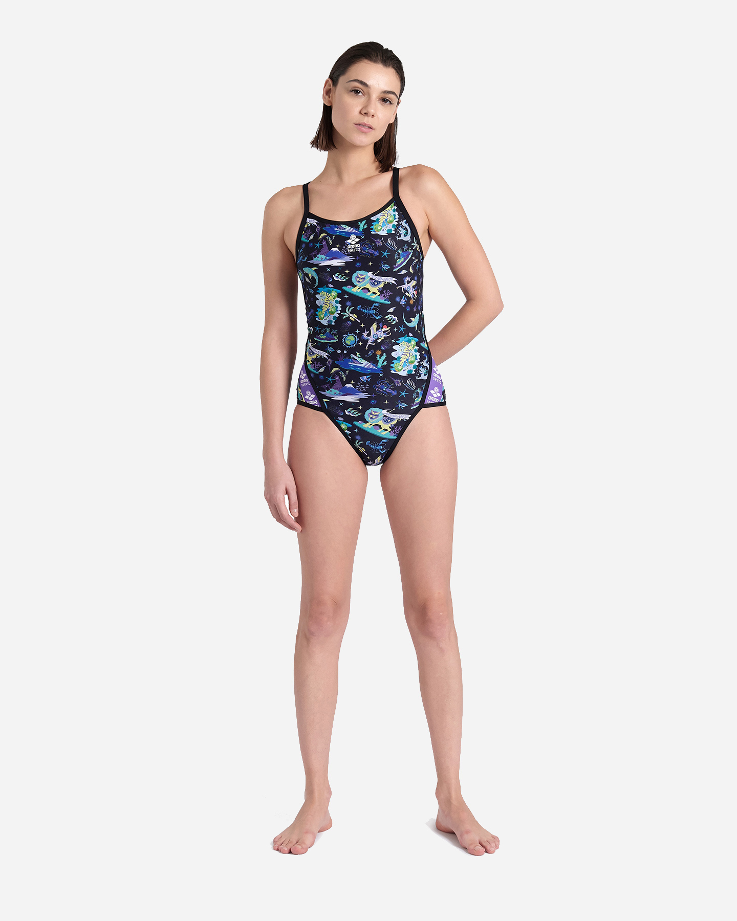Costume piscina ARENA FUN PLANET NAITO W - Nero - 4 | Cisalfa Sport