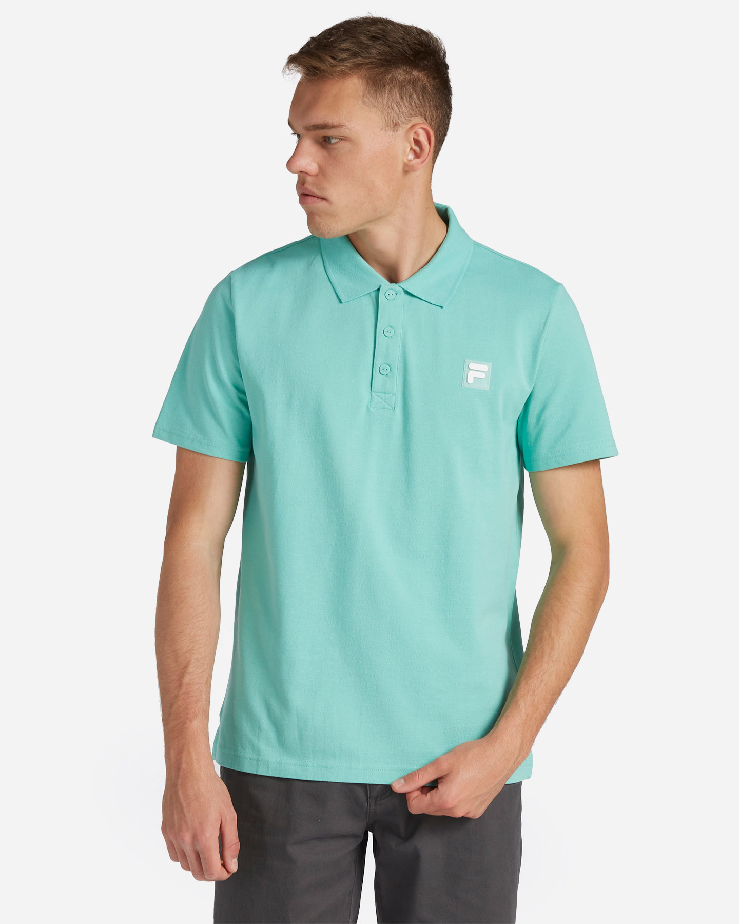 Polo FILA TRANSPARENT RUBBER F-BOX PATCH M - Azzurro - 0 | Cisalfa Sport