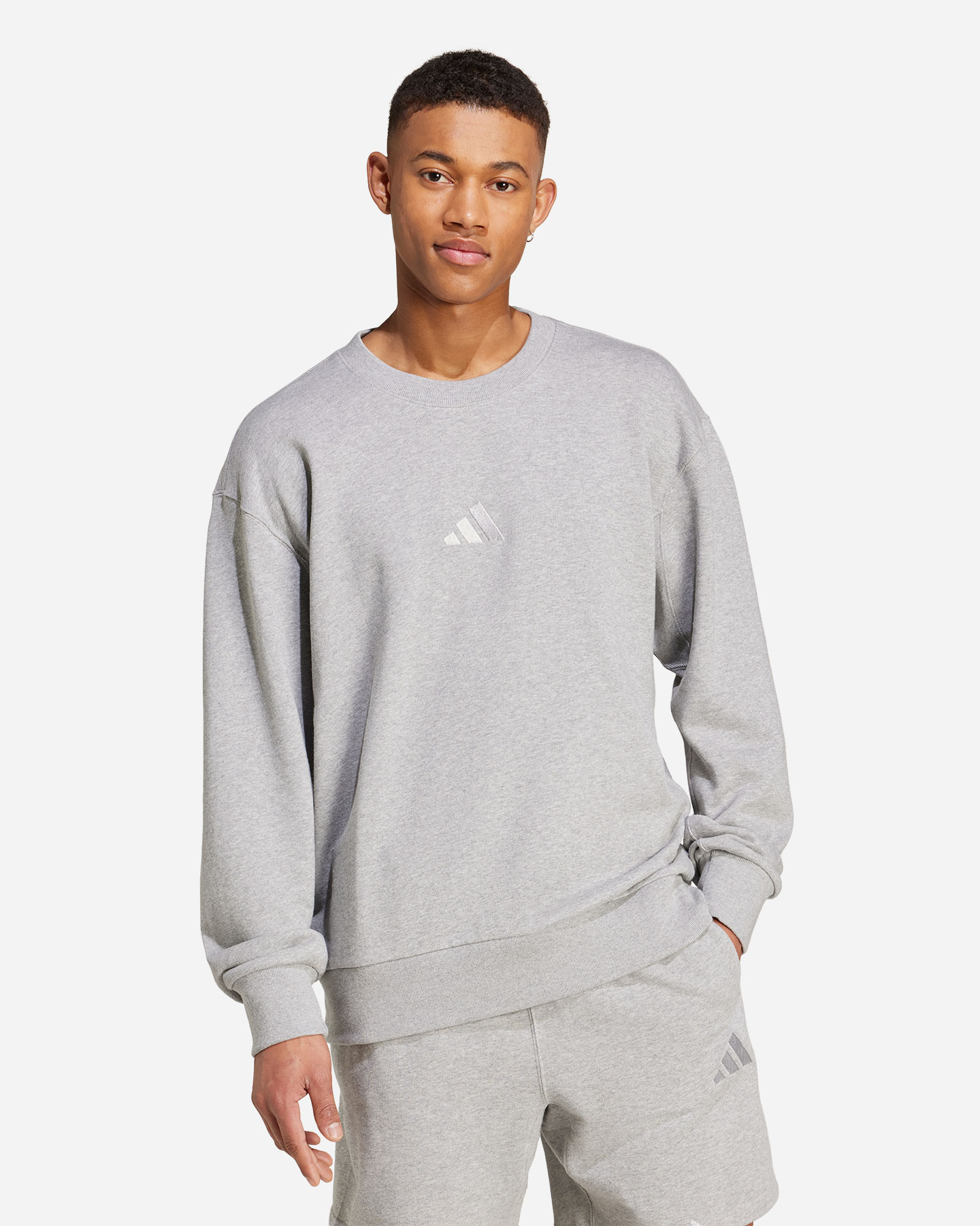 Felpa ADIDAS SZN CREW M - Grigio - 1 | Cisalfa Sport
