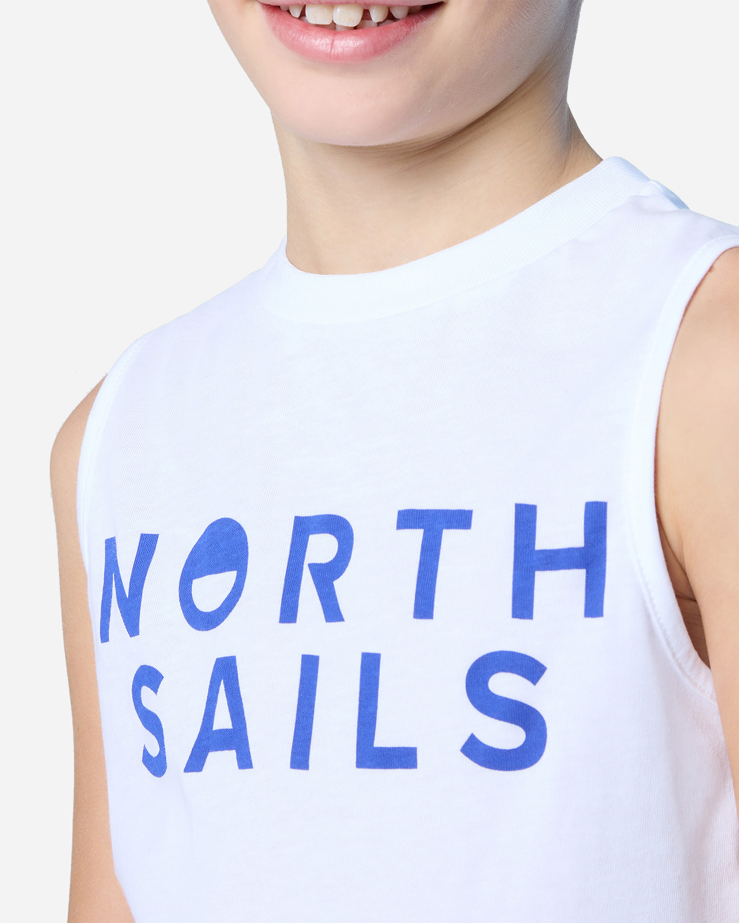 Canotta NORTH SAILS LOGO EXTENDED JR - Bianco - 4 | Cisalfa Sport