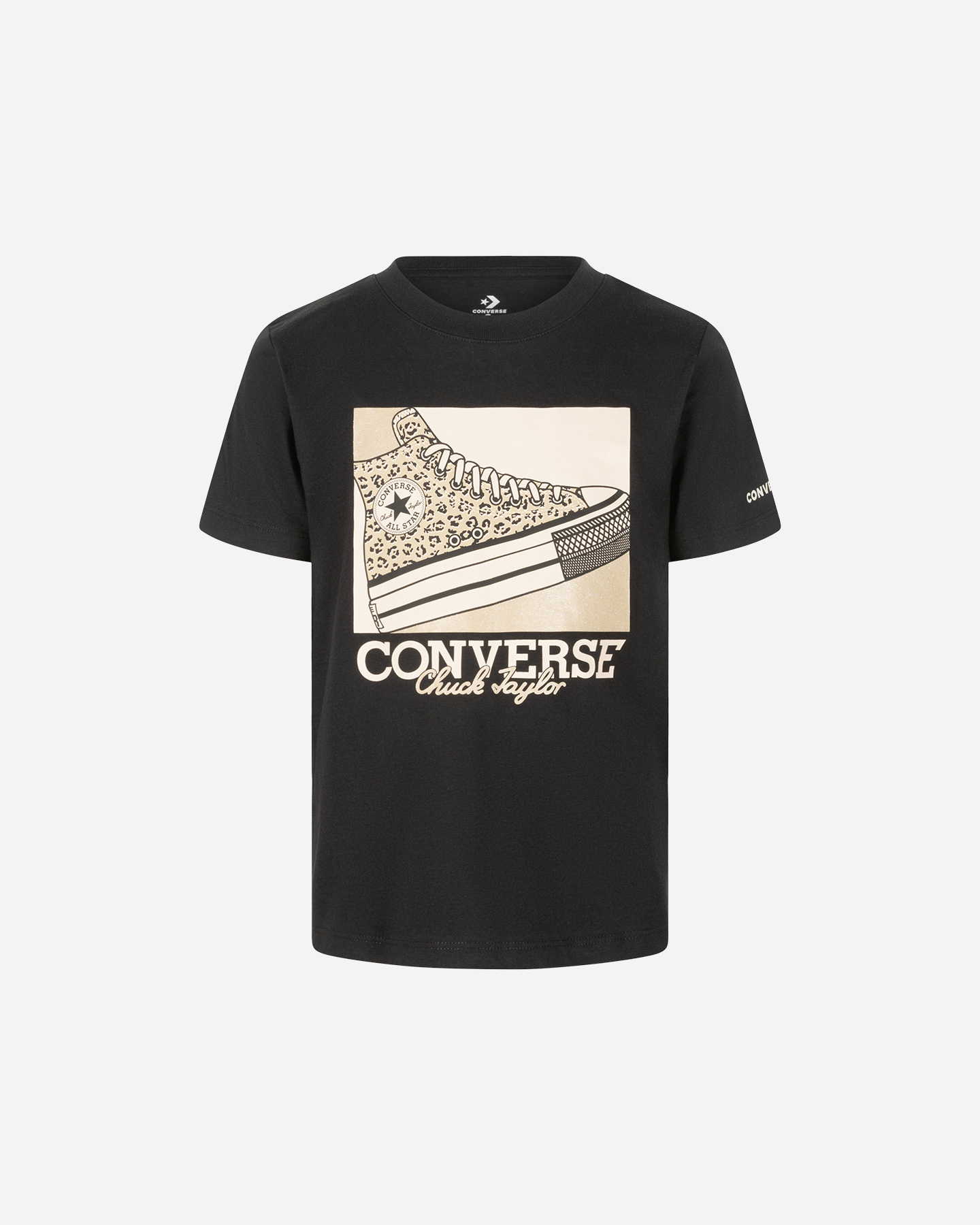 T-shirt CONVERSE SHOE GLITTER JR - Nero - 0 | Cisalfa Sport