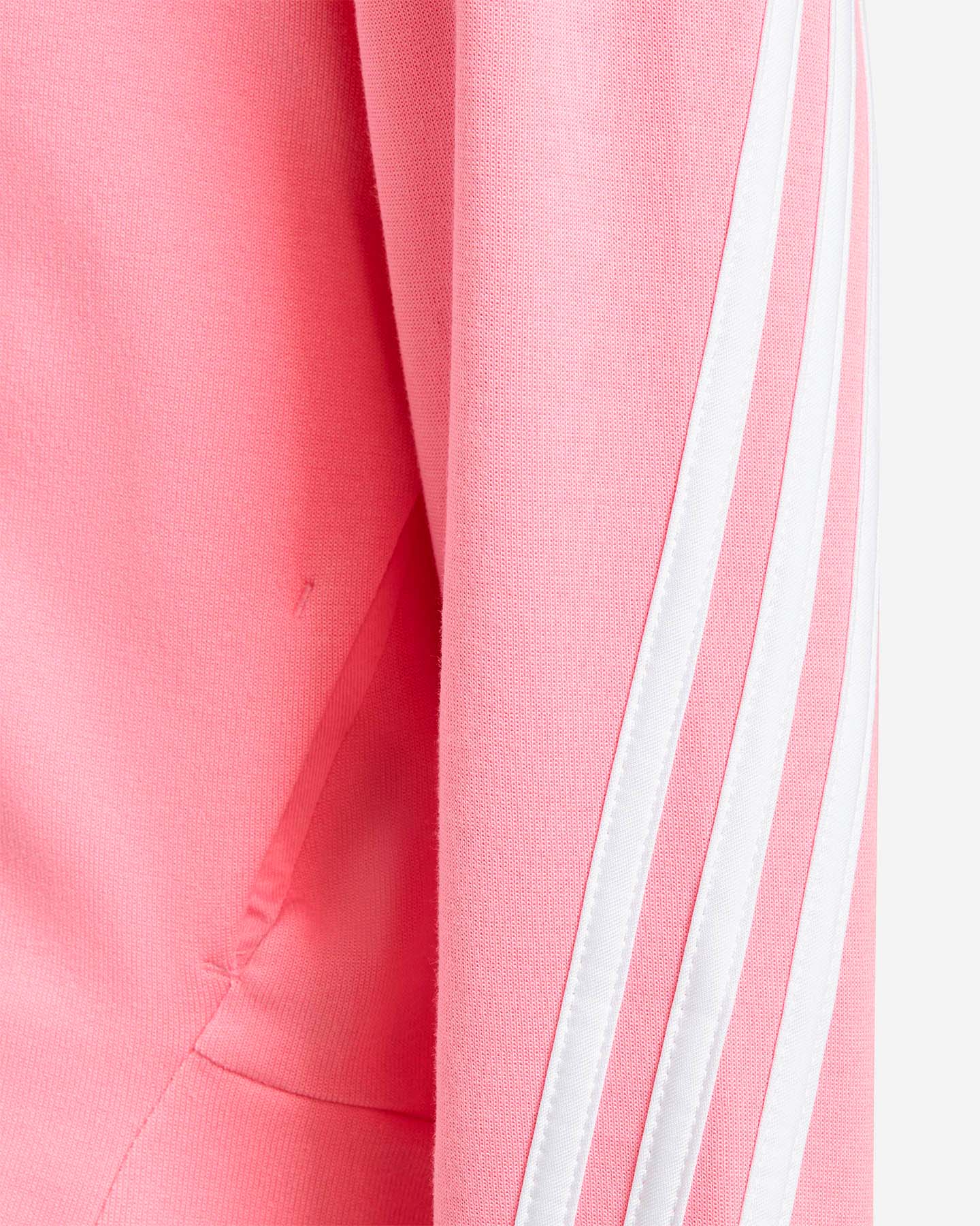 Felpa ADIDAS 3 STRIPES ICONS JR - Rosa - 3 | Cisalfa Sport
