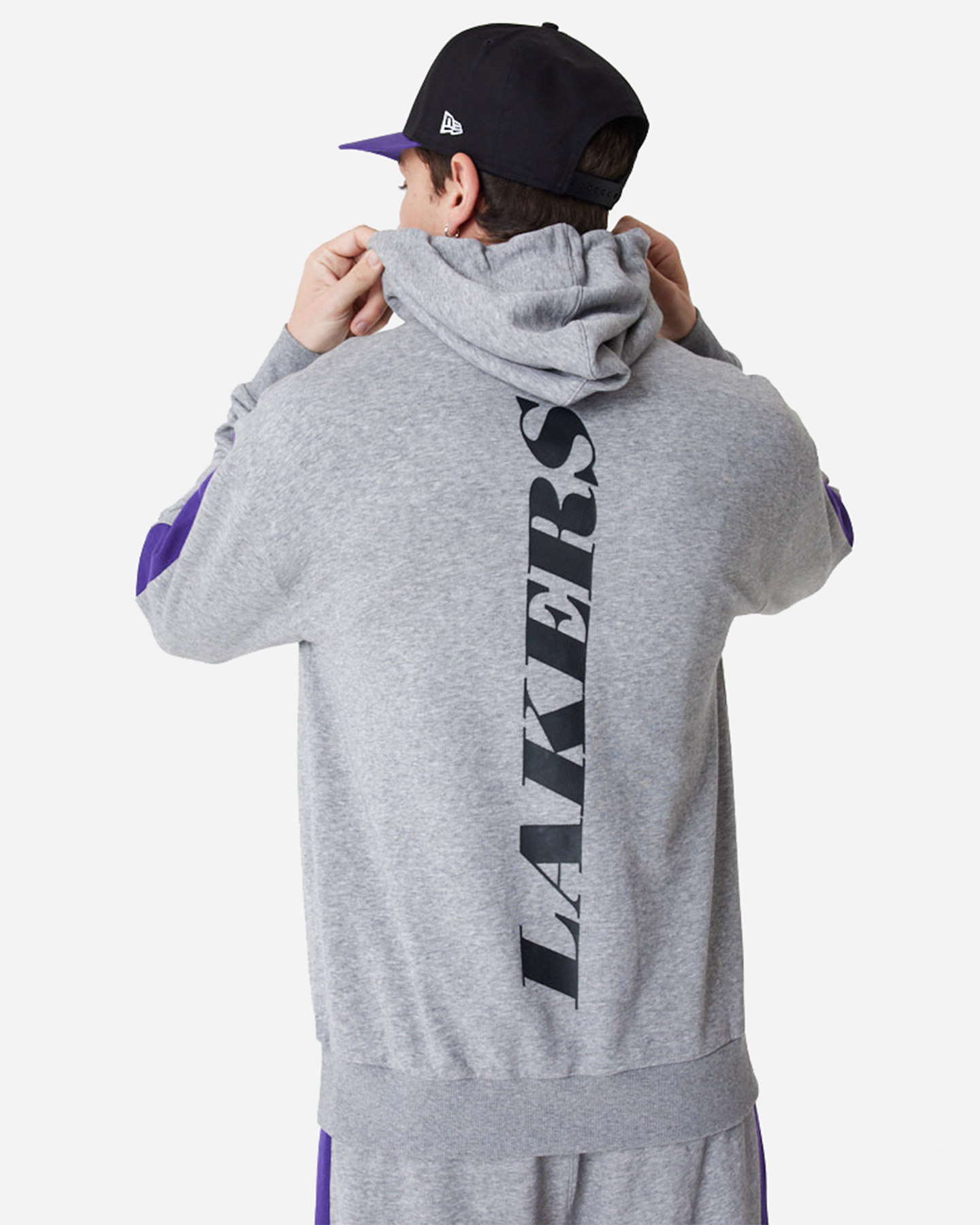 Felpa NEW ERA LOS ANGELES LAKERS M - Grigio - 1 | Cisalfa Sport