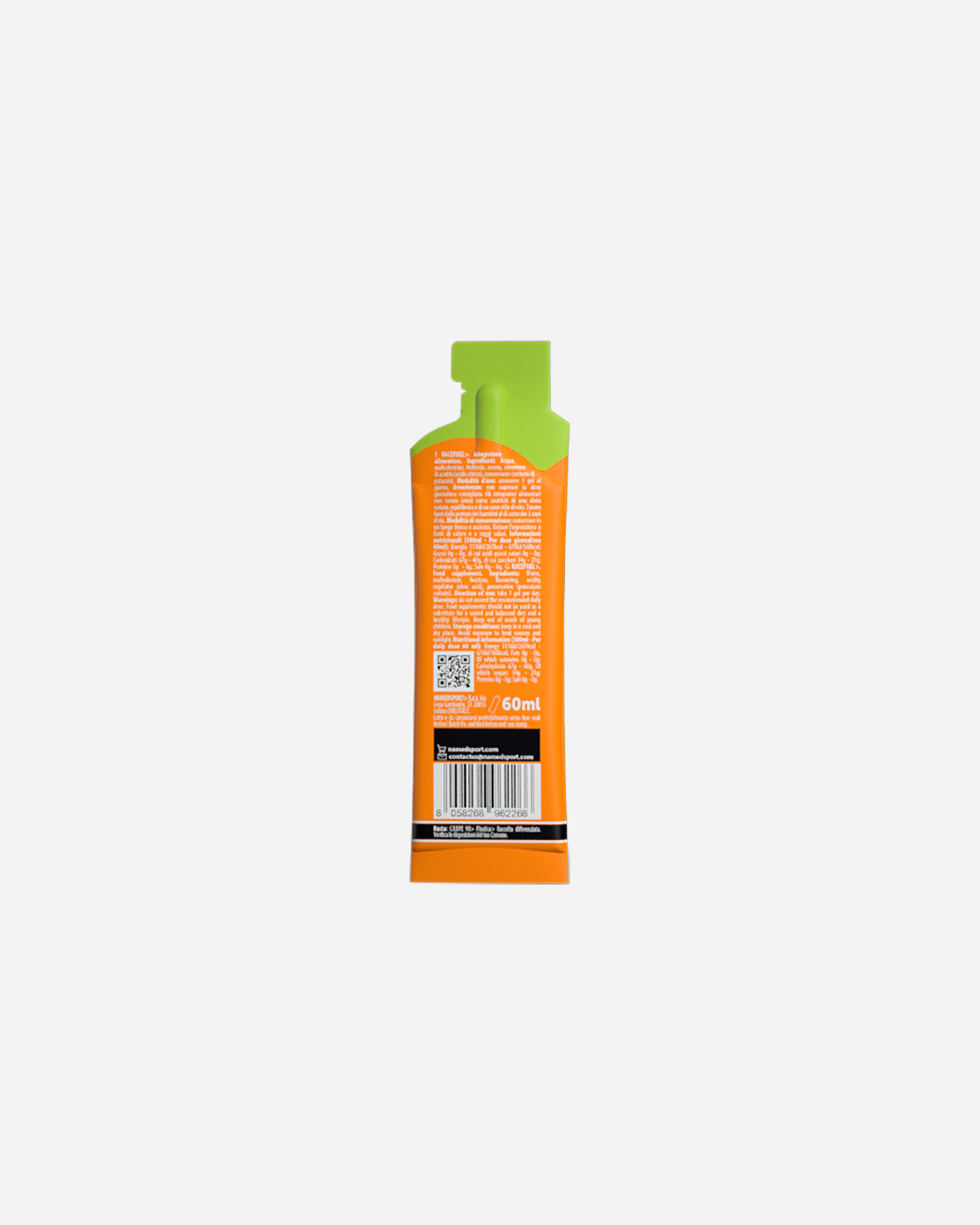 Energetico NAMED SPORT RACE FUEL GEL MOJITO 60ML - Arancione - 3 | Cisalfa Sport
