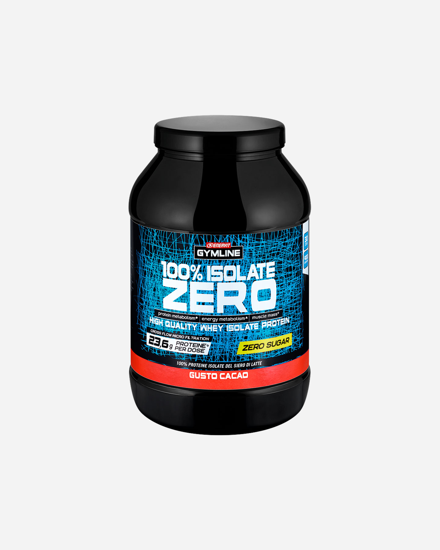 Energetico ENERVIT 100% WHEY PROTEIN ISOLATE ZERO 900G CACAO - Color mix - 0 | Cisalfa Sport