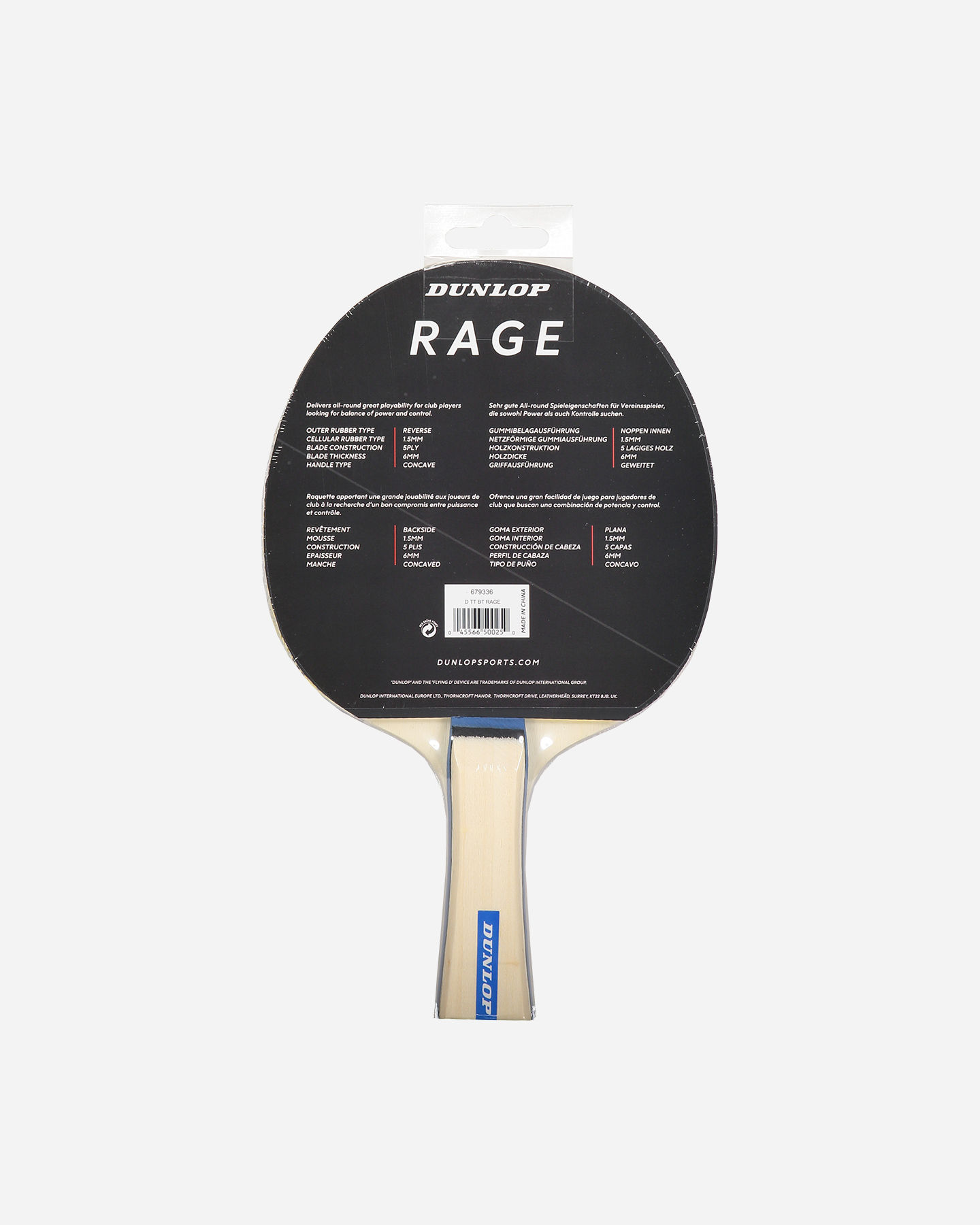 Accessorio ping pong DUNLOP PING PONG RAGE - 2 | Cisalfa Sport