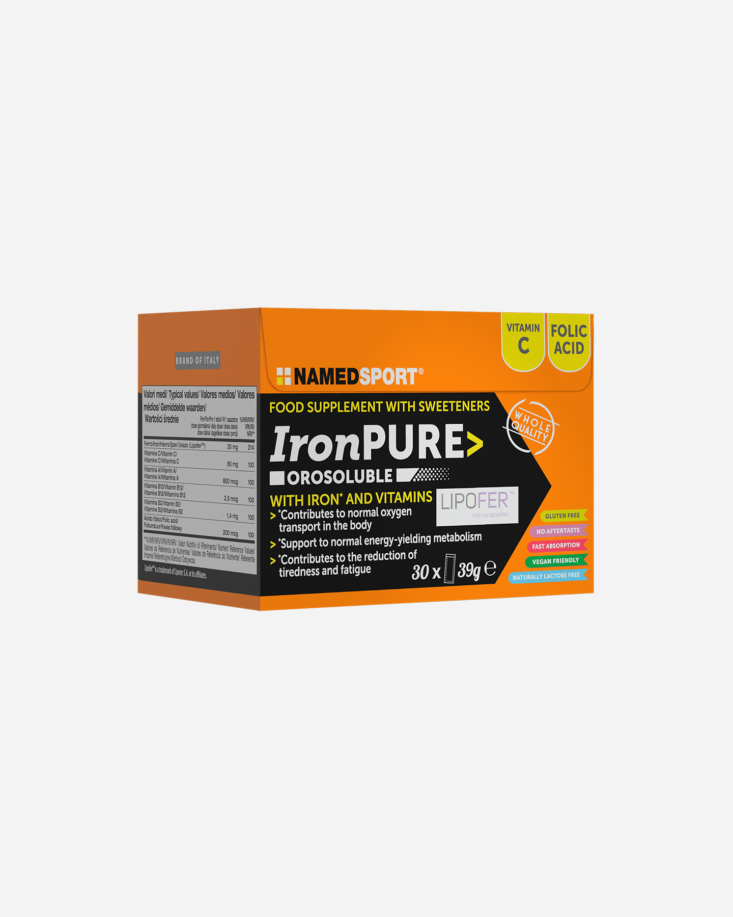 Energetico NAMED SPORT IRON PURE OROSOLUBILE 30 SACHET  - 0 | Cisalfa Sport