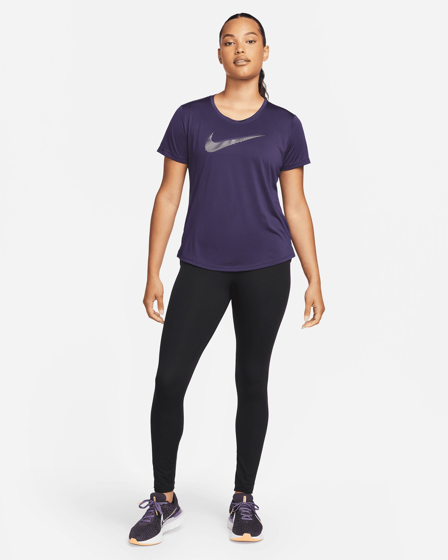 T-shirt running NIKE DRI FIT SWOOSH W - 4 | Cisalfa Sport