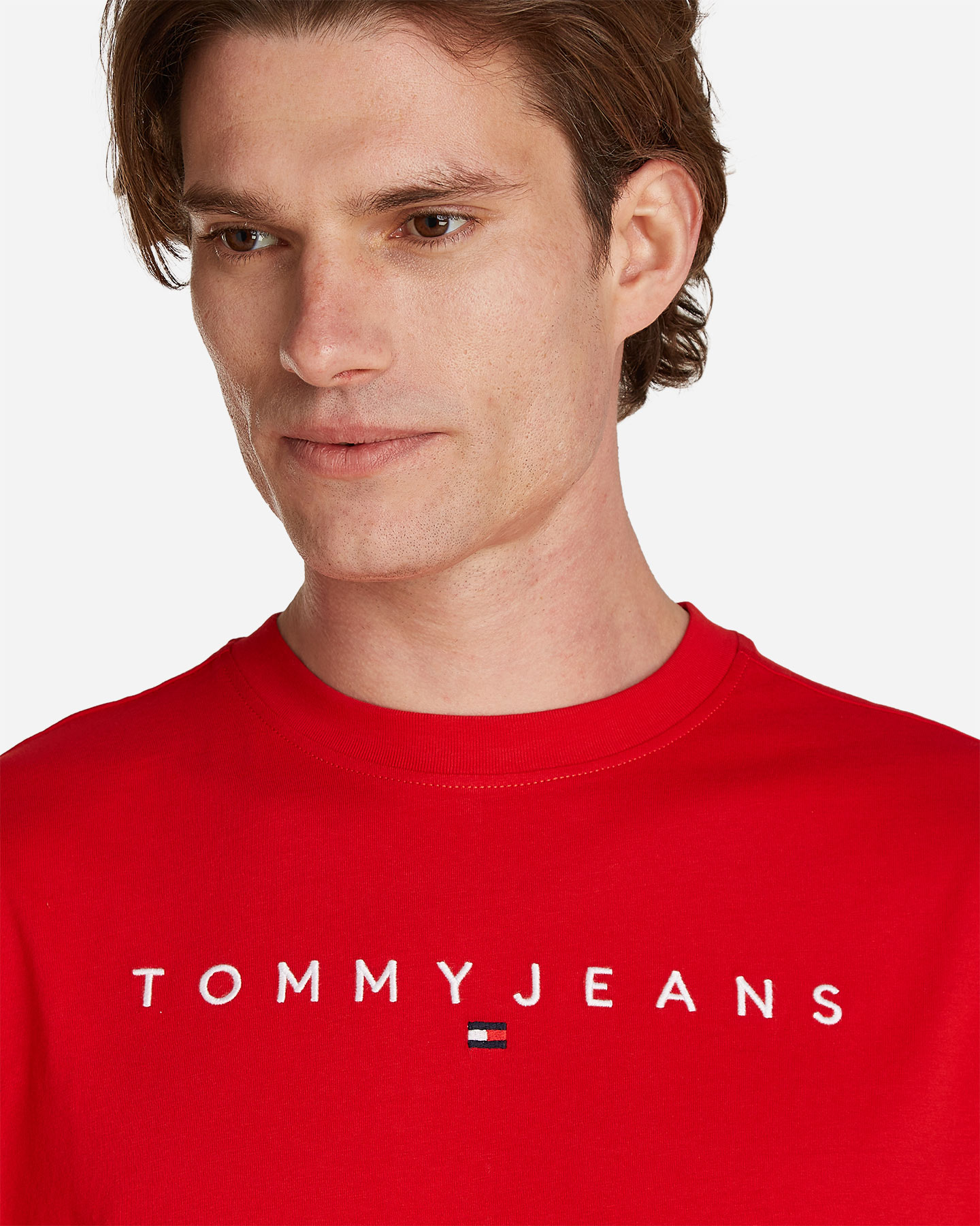 T-shirt TOMMY HILFIGER LINEAR LOGO M - Rosso - 4 | Cisalfa Sport