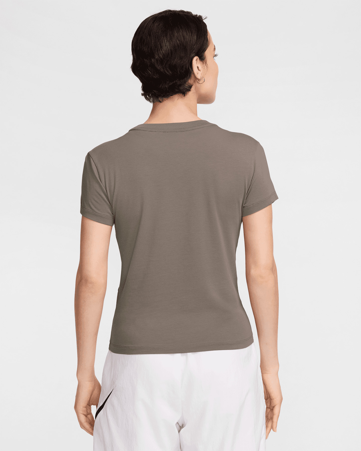 T-shirt NIKE CHILL SMALL LOGO W - Marrone - 1 | Cisalfa Sport
