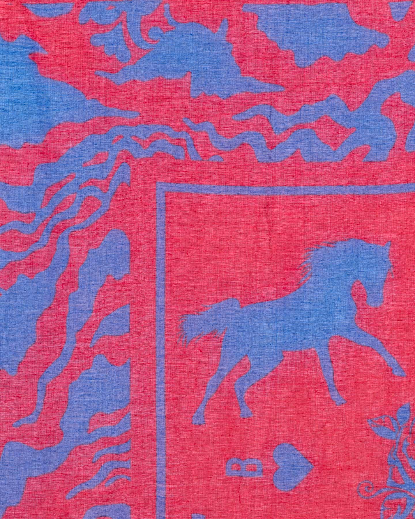 Pashmina BEST COMPANY HORSES AND FLOWERS W - Color mix - 2 | Cisalfa Sport