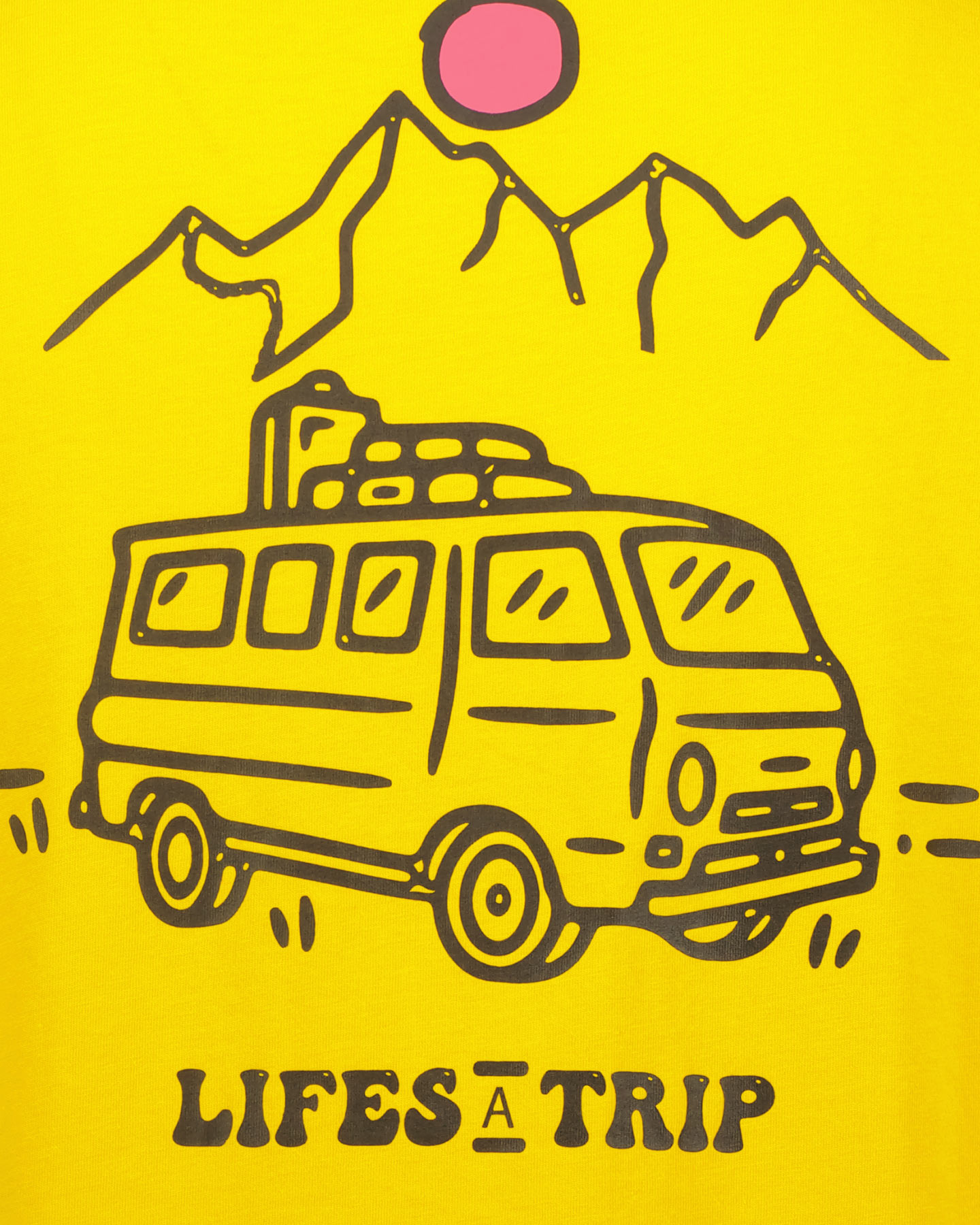 T-shirt THINK PINK LIFE IS A TRIP M - Giallo - 3 | Cisalfa Sport