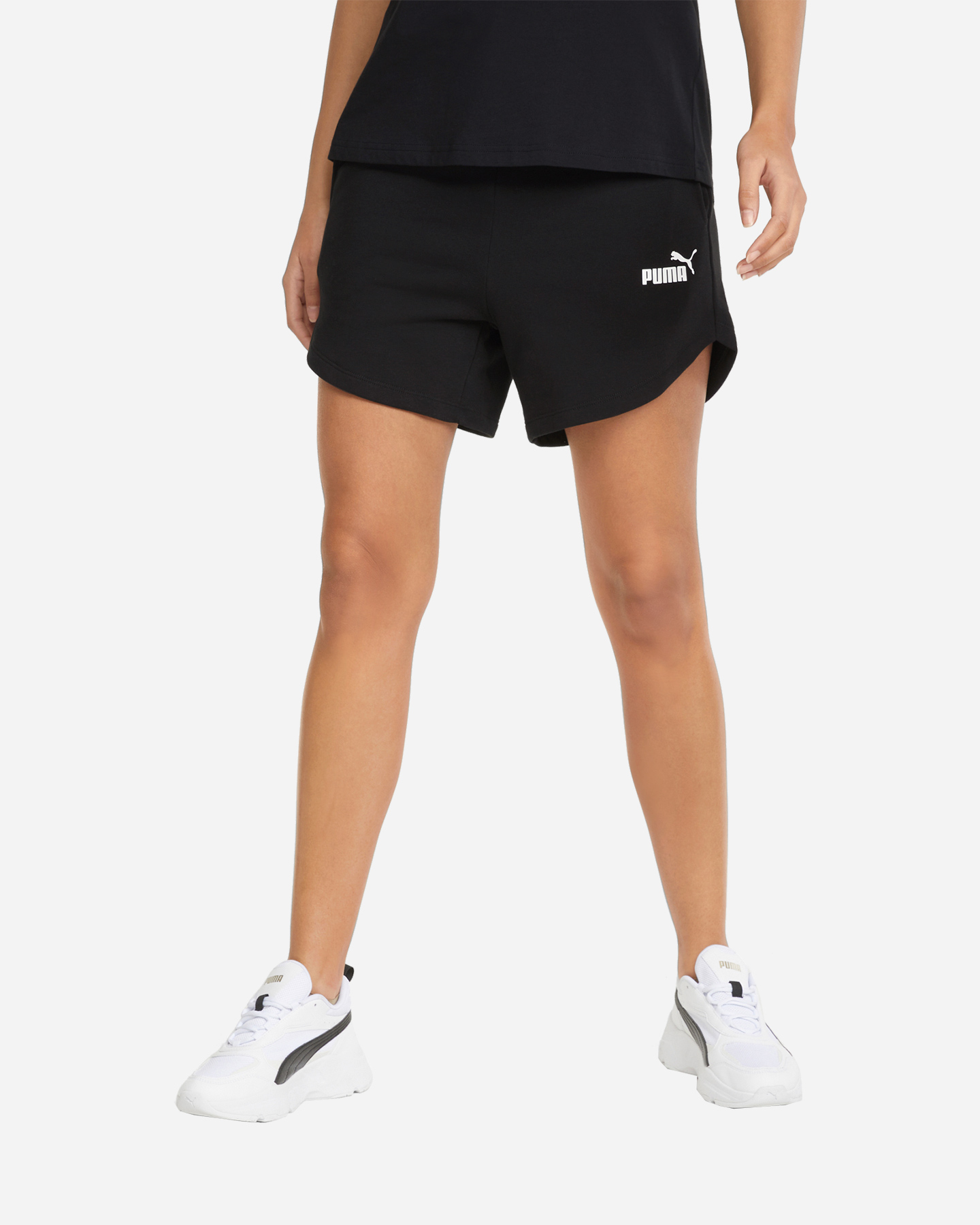 Pantaloncini PUMA ESS HIGH WAIST W - Nero - 2 | Cisalfa Sport