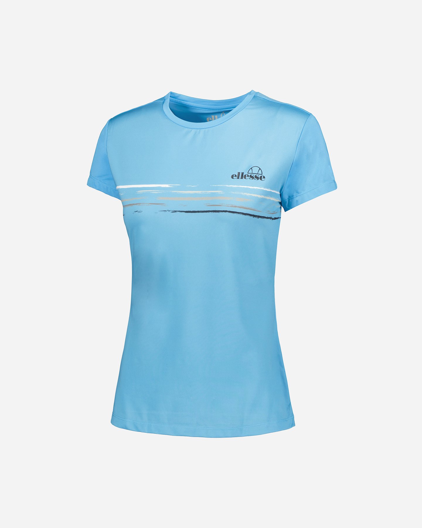 T-shirt tennis ELLESSE FIVE STRIPES W - Azzurro - 5 | Cisalfa Sport