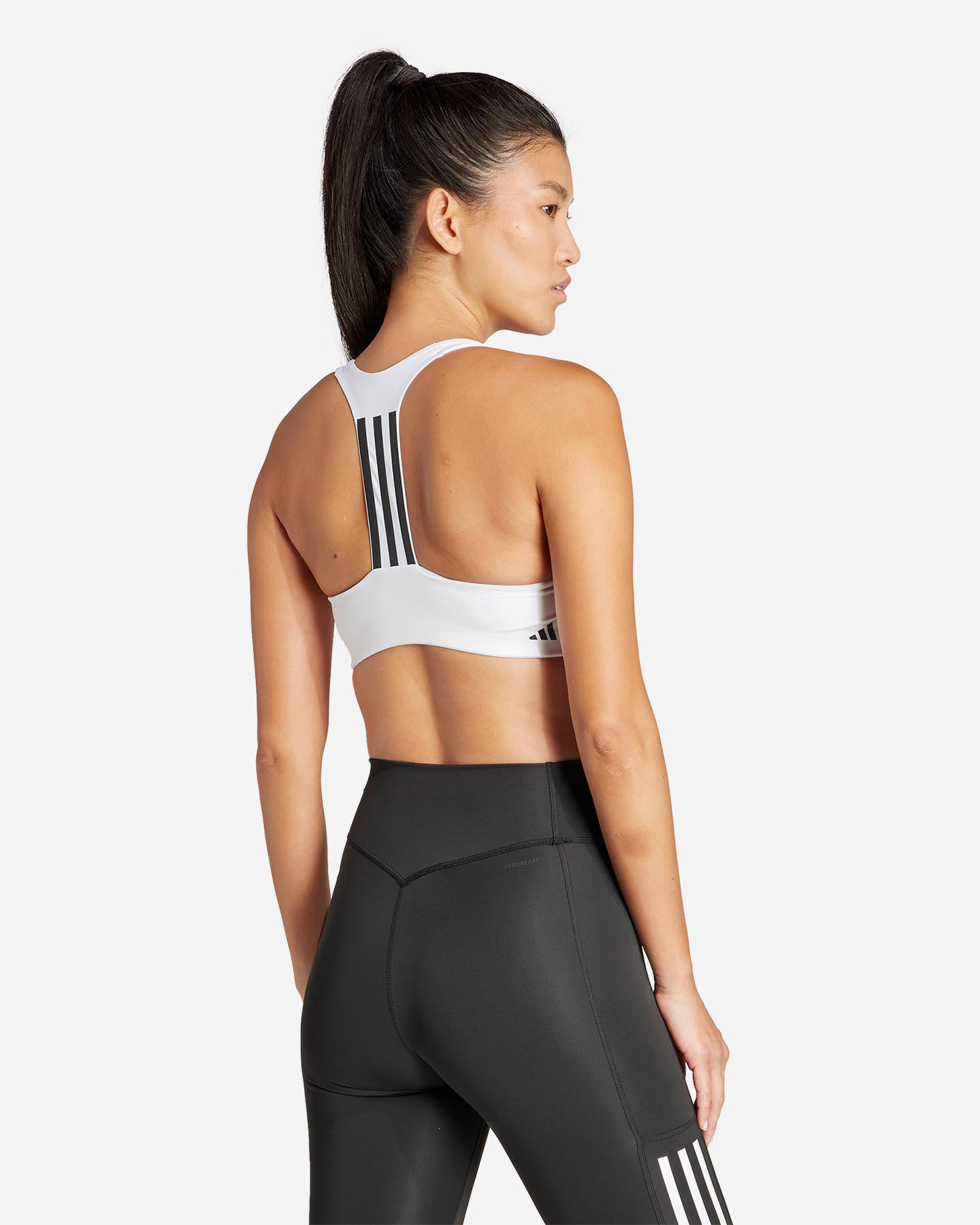 Bra training ADIDAS 3STRIPES W - Bianco - 3 | Cisalfa Sport