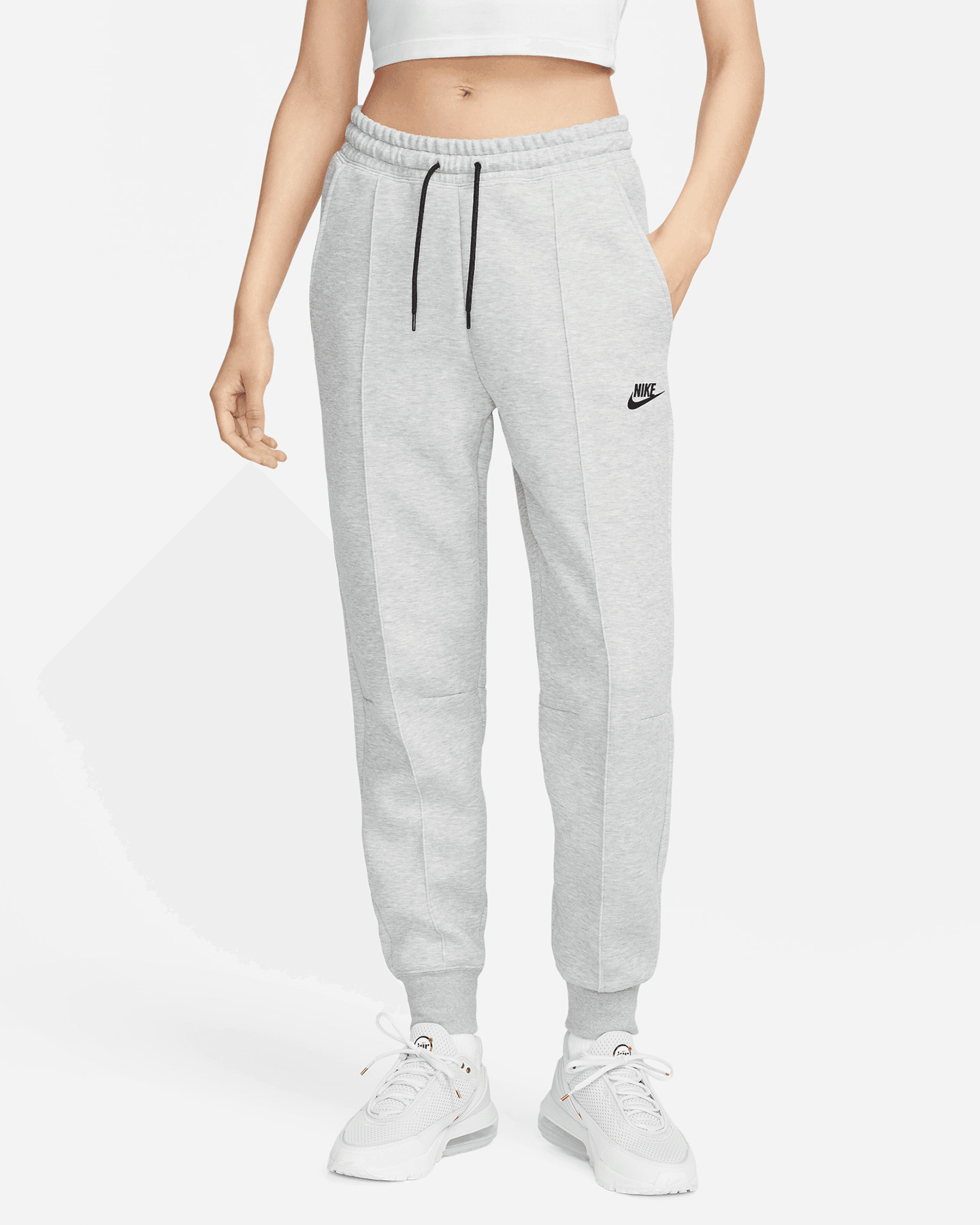 Pantalone NIKE TECH FLEECE CUFFS W - Grigio - 0 | Cisalfa Sport