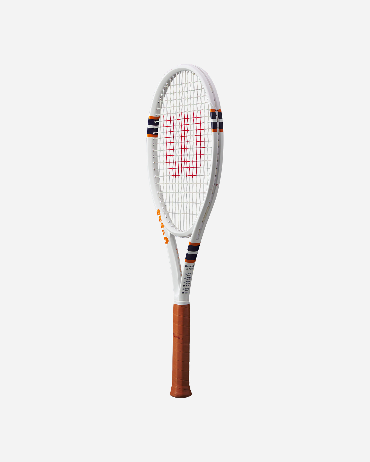 Telaio tennis WILSON CLASH 100L V2 ROLAND GARROS 2023 - Bianco - 2 | Cisalfa Sport
