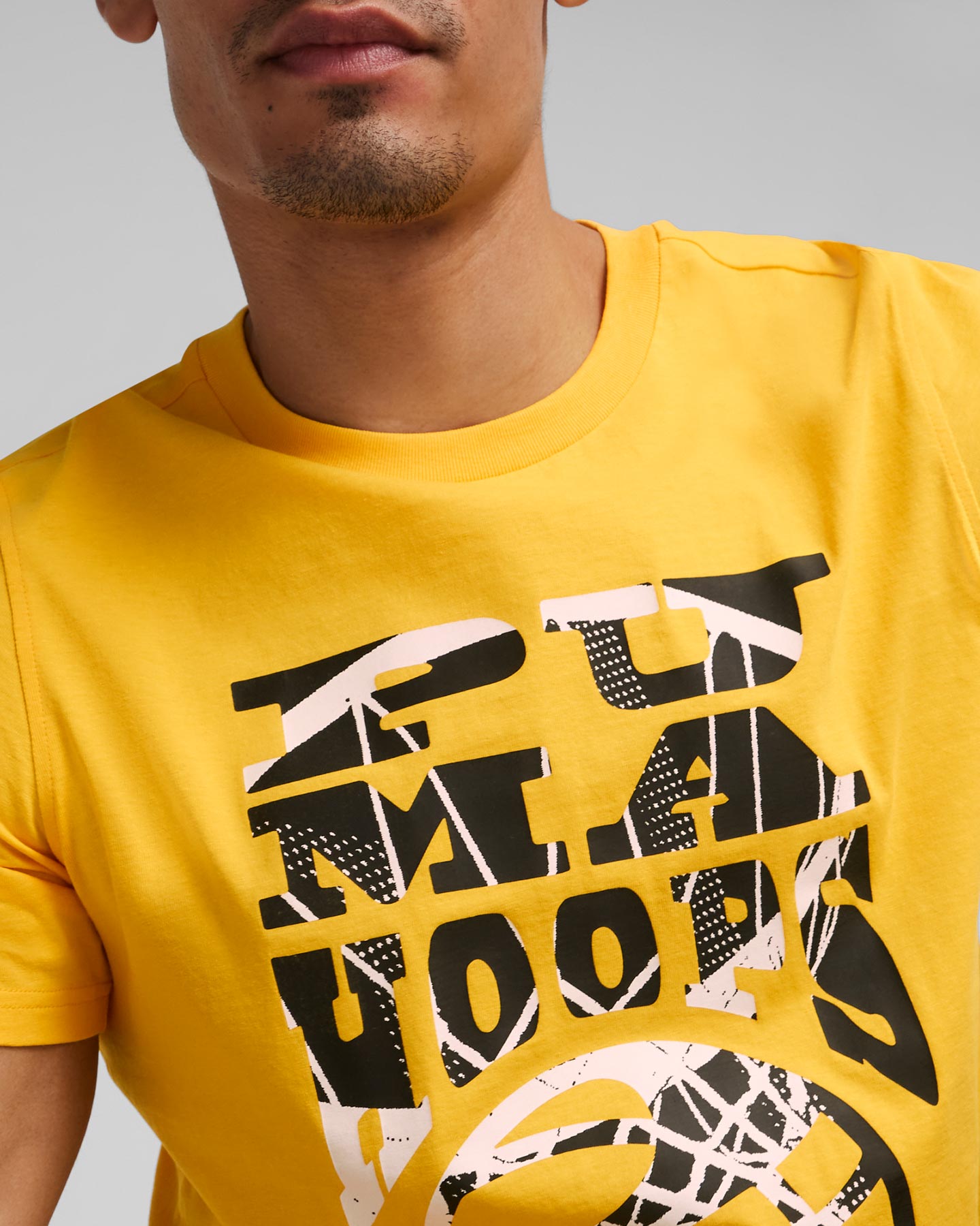 T-shirt PUMA THE HOOPERS M - Giallo - 4 | Cisalfa Sport