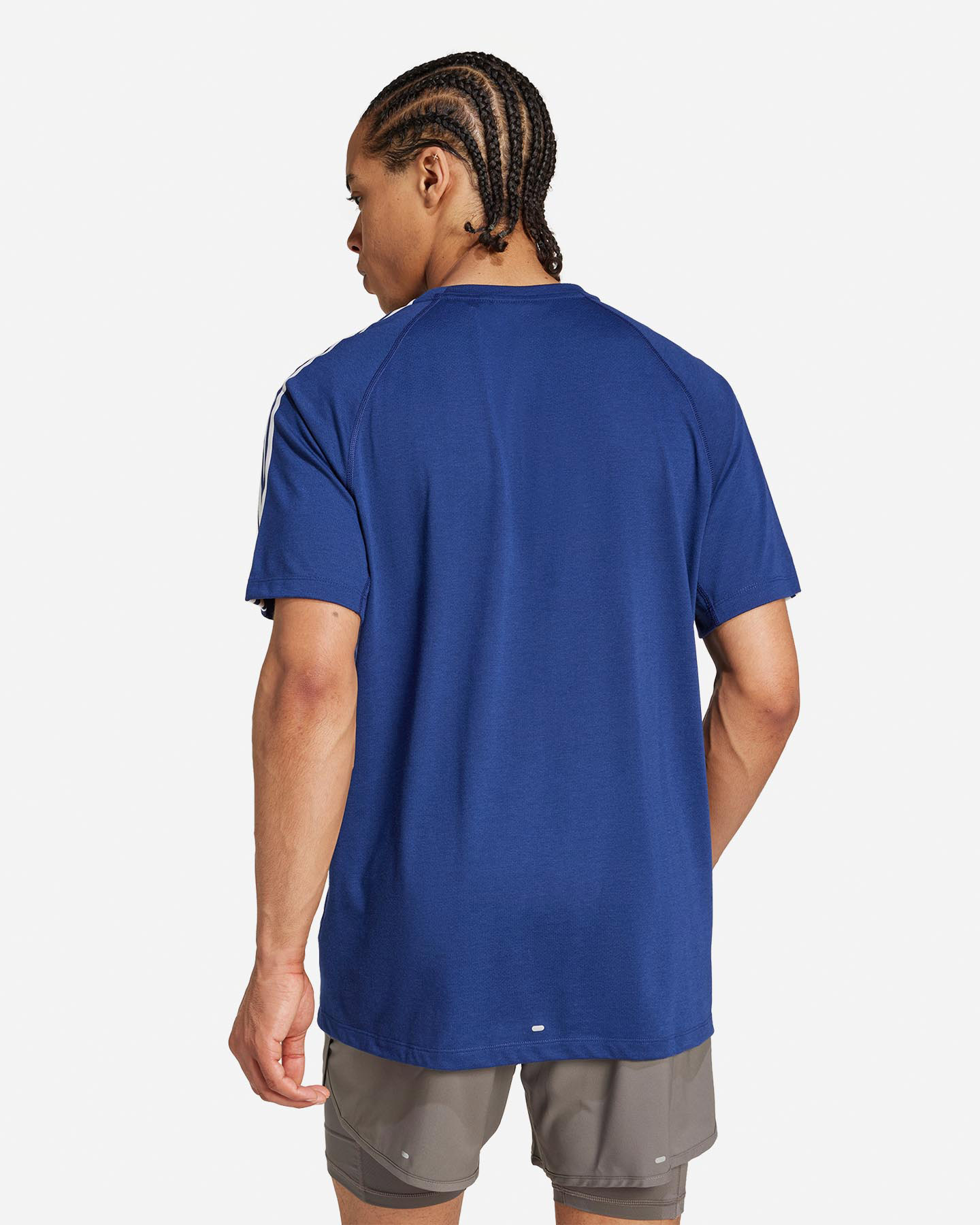 T-shirt running ADIDAS OTR E 3STRIPES M - Blu - 2 | Cisalfa Sport