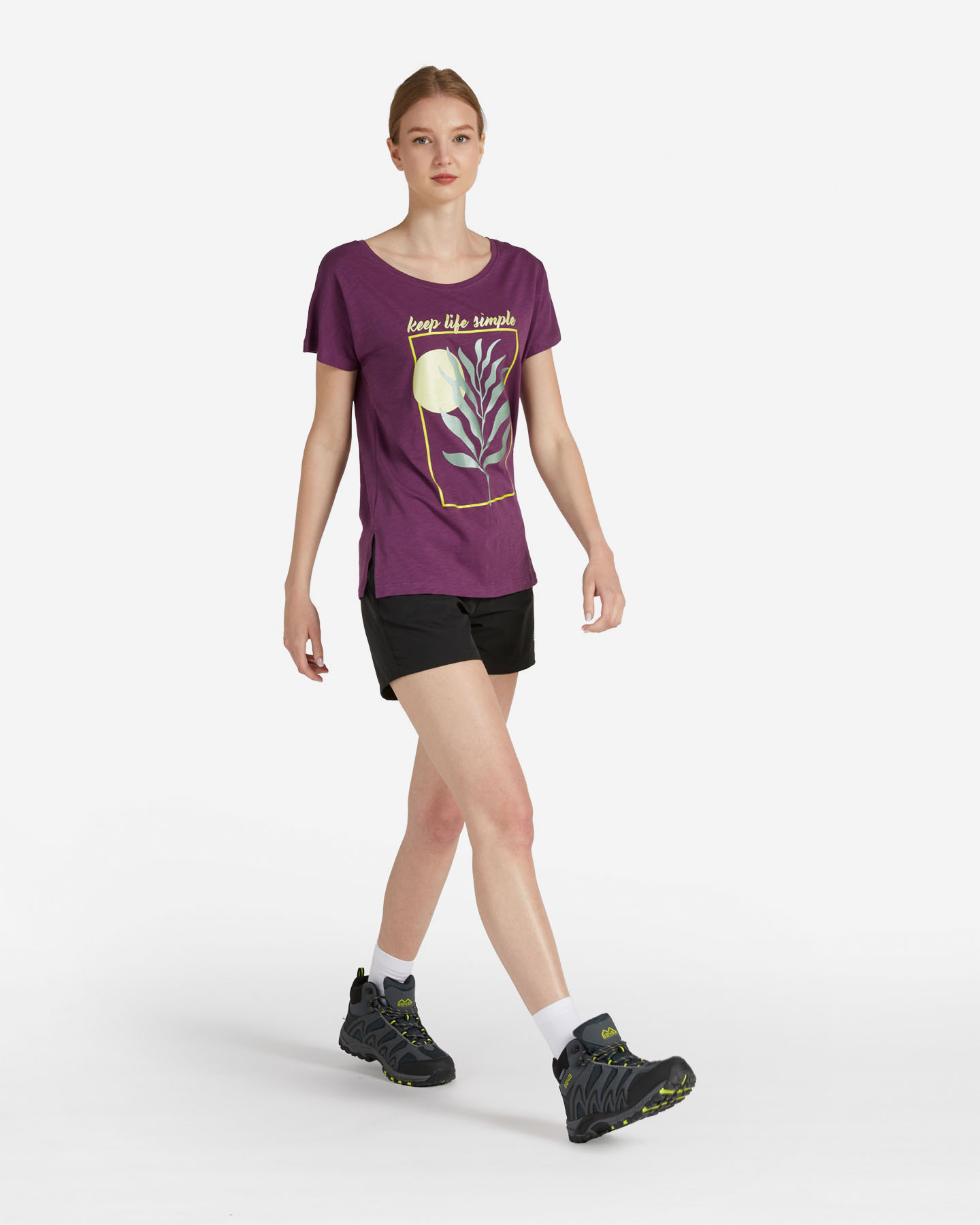 T-shirt 8848 MOUNTAIN ESSENTIAL W - Viola - 3 | Cisalfa Sport