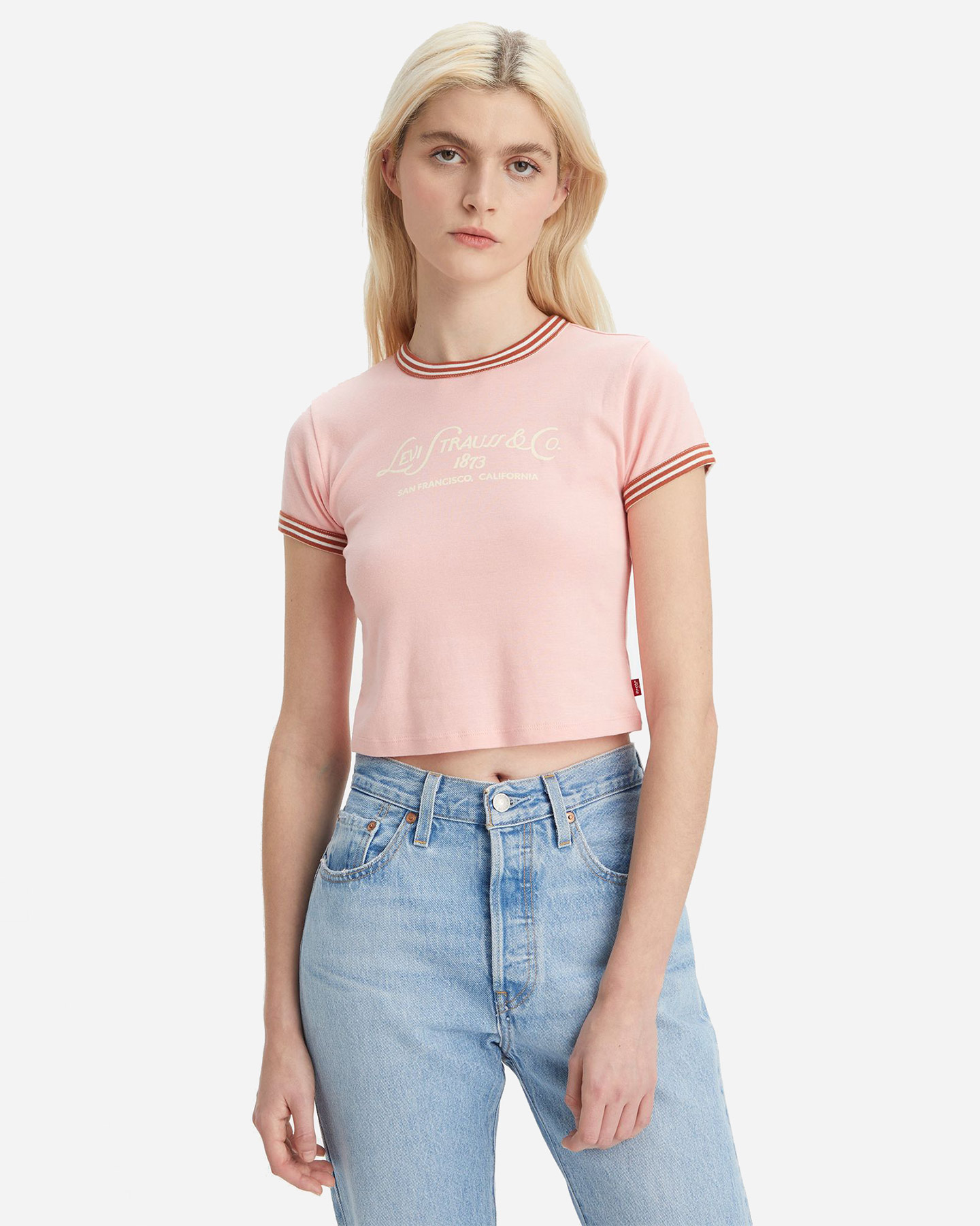 T-shirt LEVI'S RUBBER NECK CROP W - 0 | Cisalfa Sport