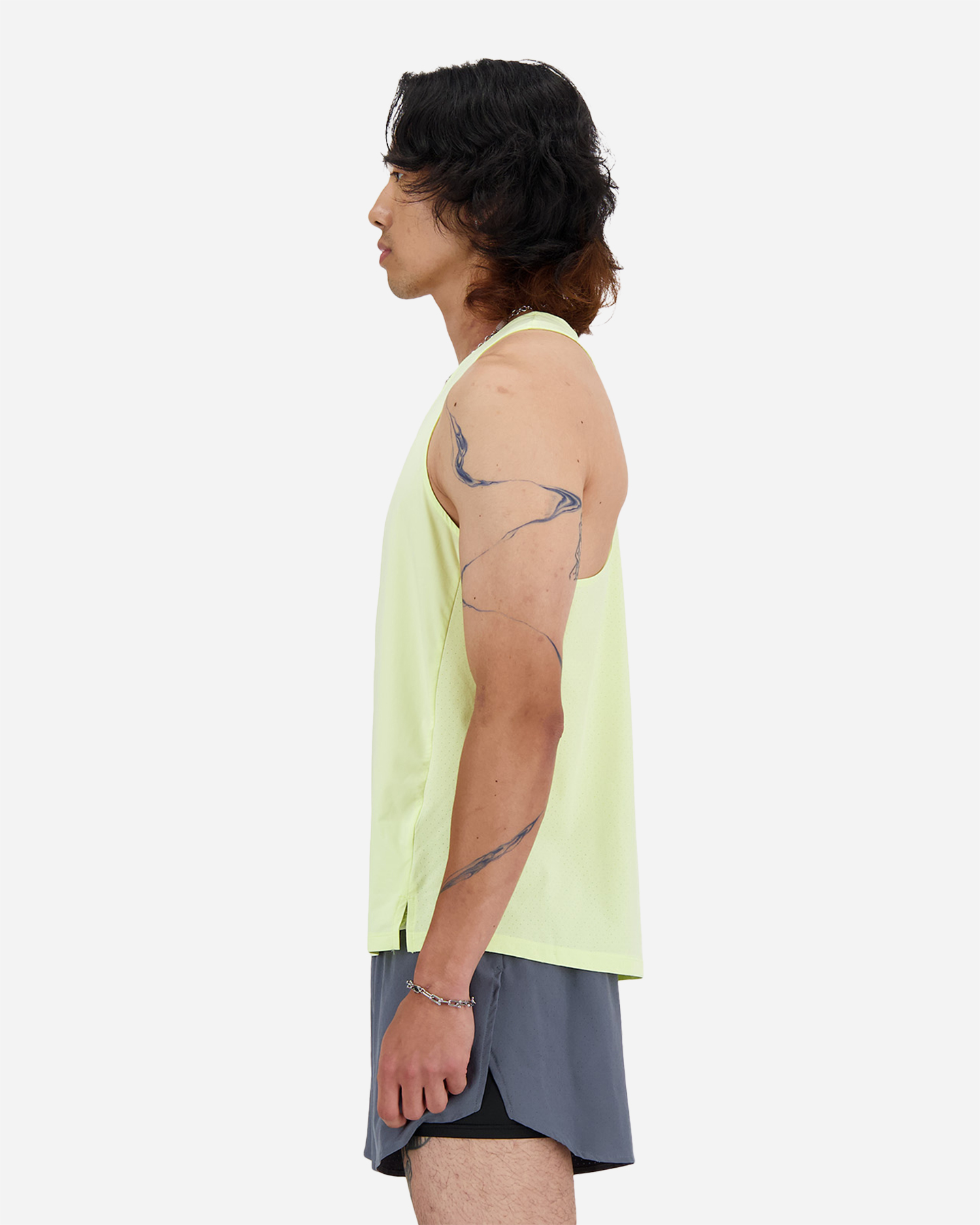 Canotta running NEW BALANCE ATHLETICS RACING M - Giallo - 2 | Cisalfa Sport